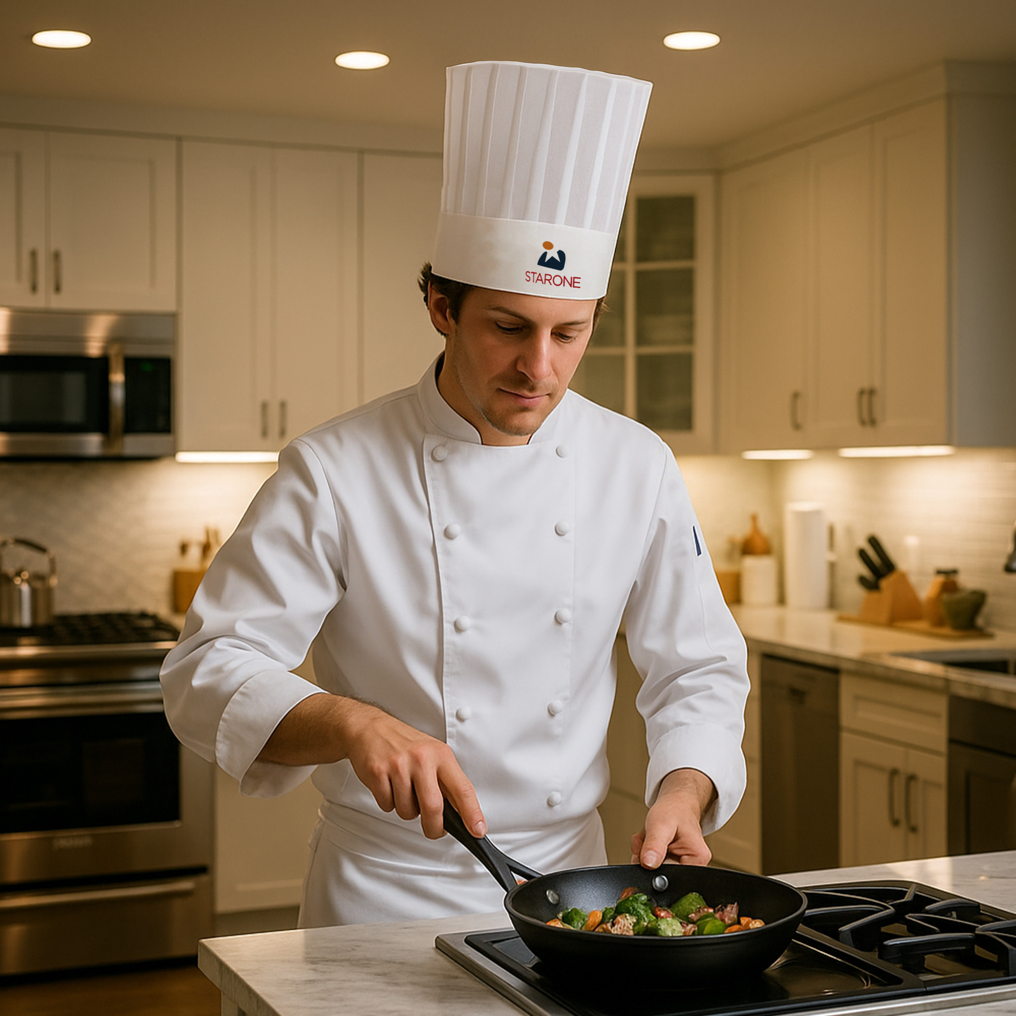 Disposable Non-woven Chef Hat 23cm - Image 9