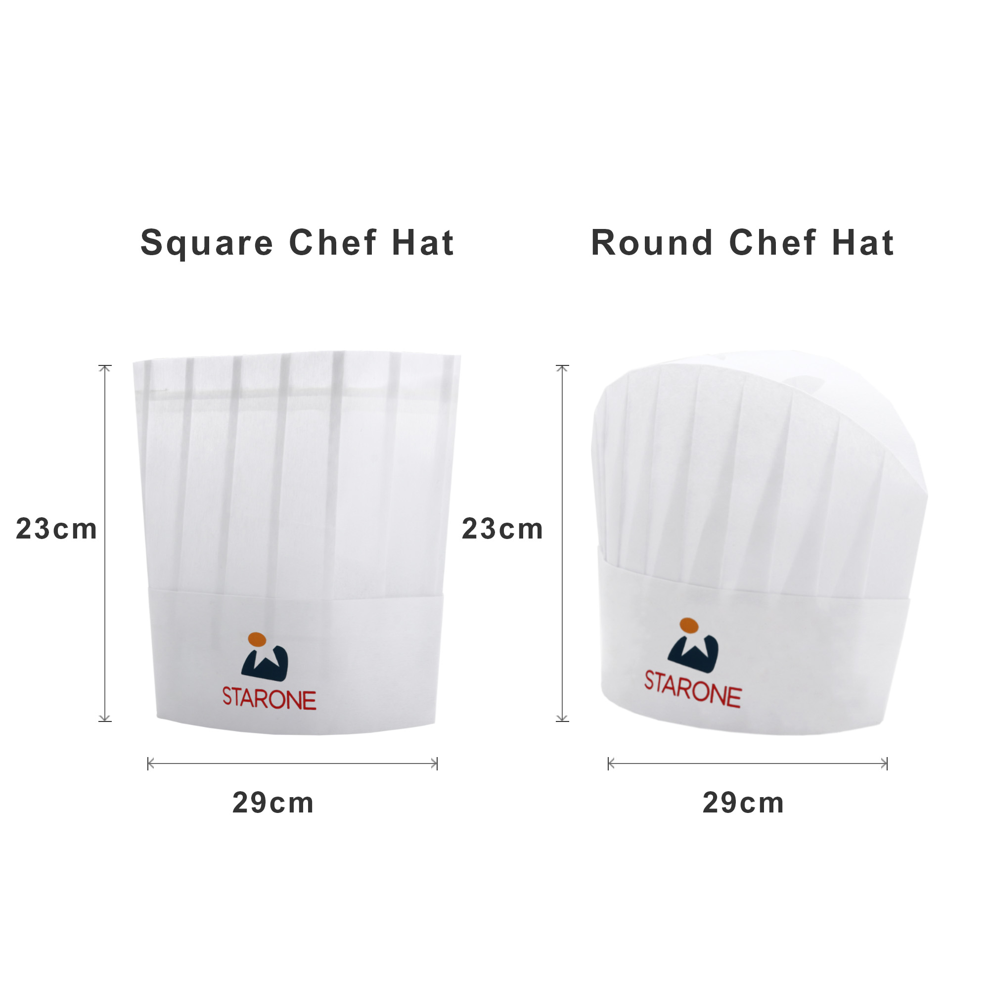 Disposable Non-woven Chef Hat 23cm - Image 5