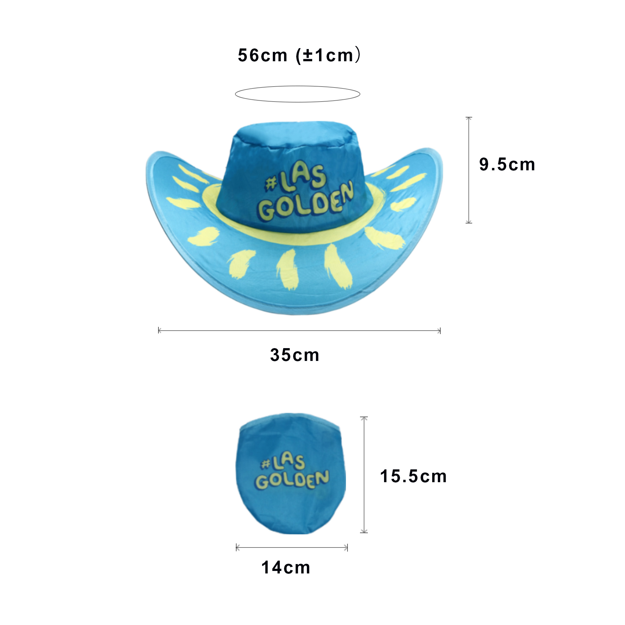 Foldable Cowboy Hat with Pouch - Image 7