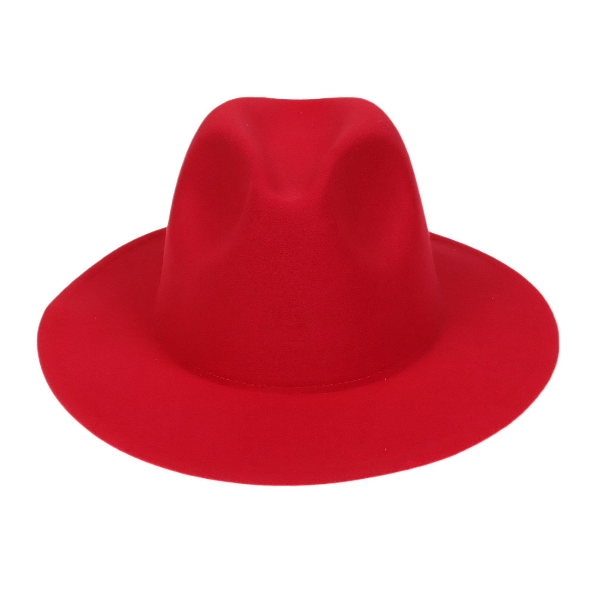 Felt Wide Brim Fedora Hat - Image 5