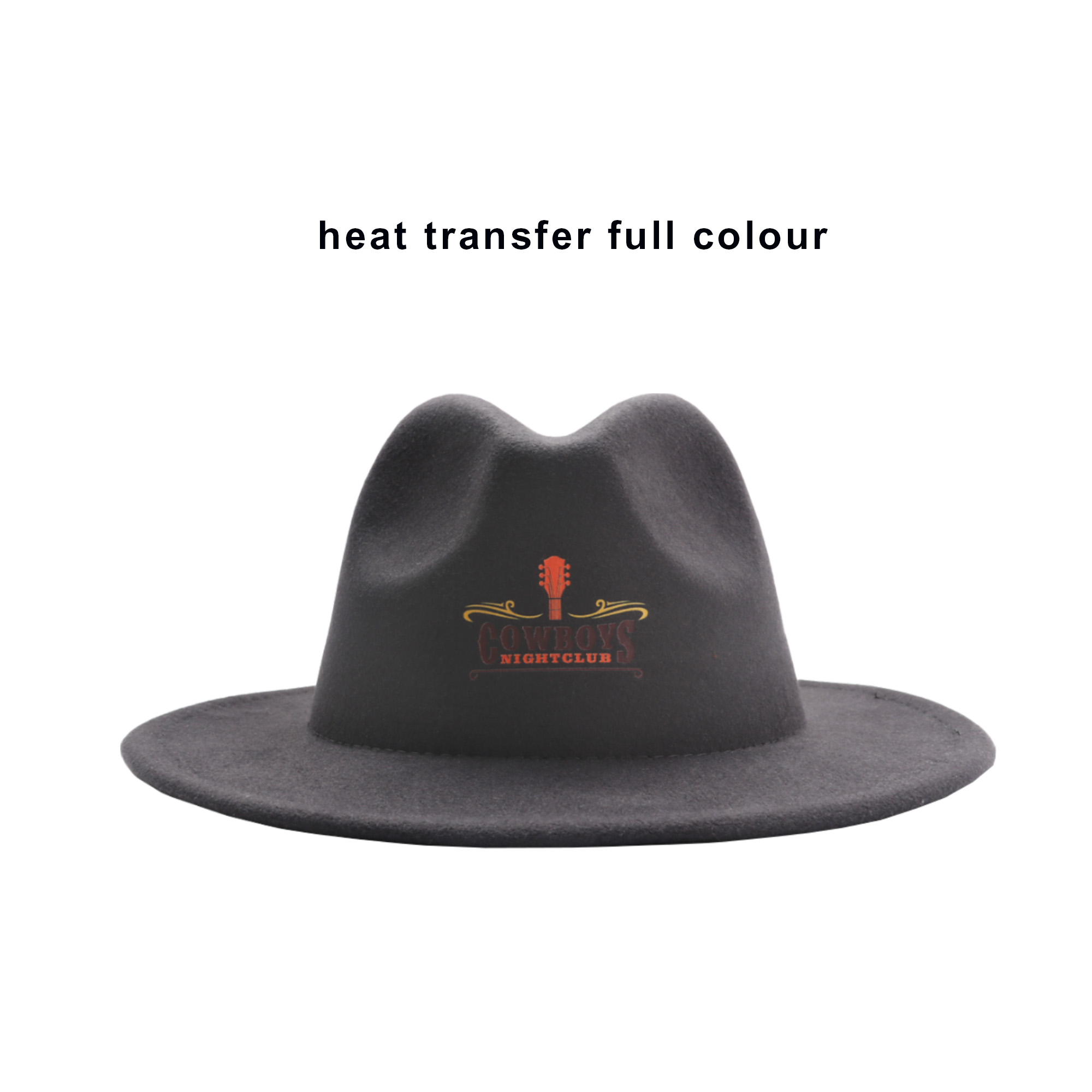 Felt Wide Brim Fedora Hat - Image 8