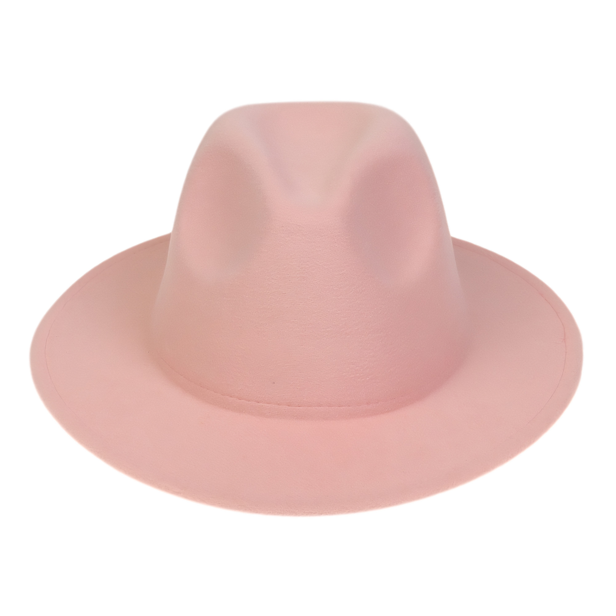 Felt Wide Brim Fedora Hat - Image 7