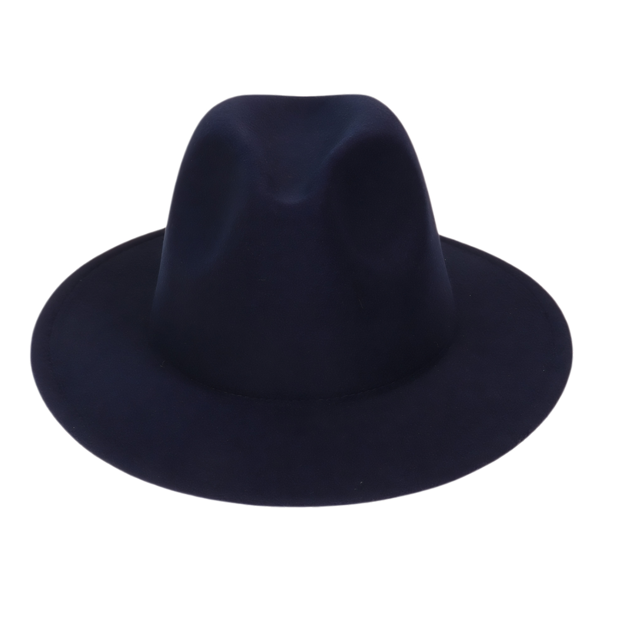 Felt Wide Brim Fedora Hat - Image 4