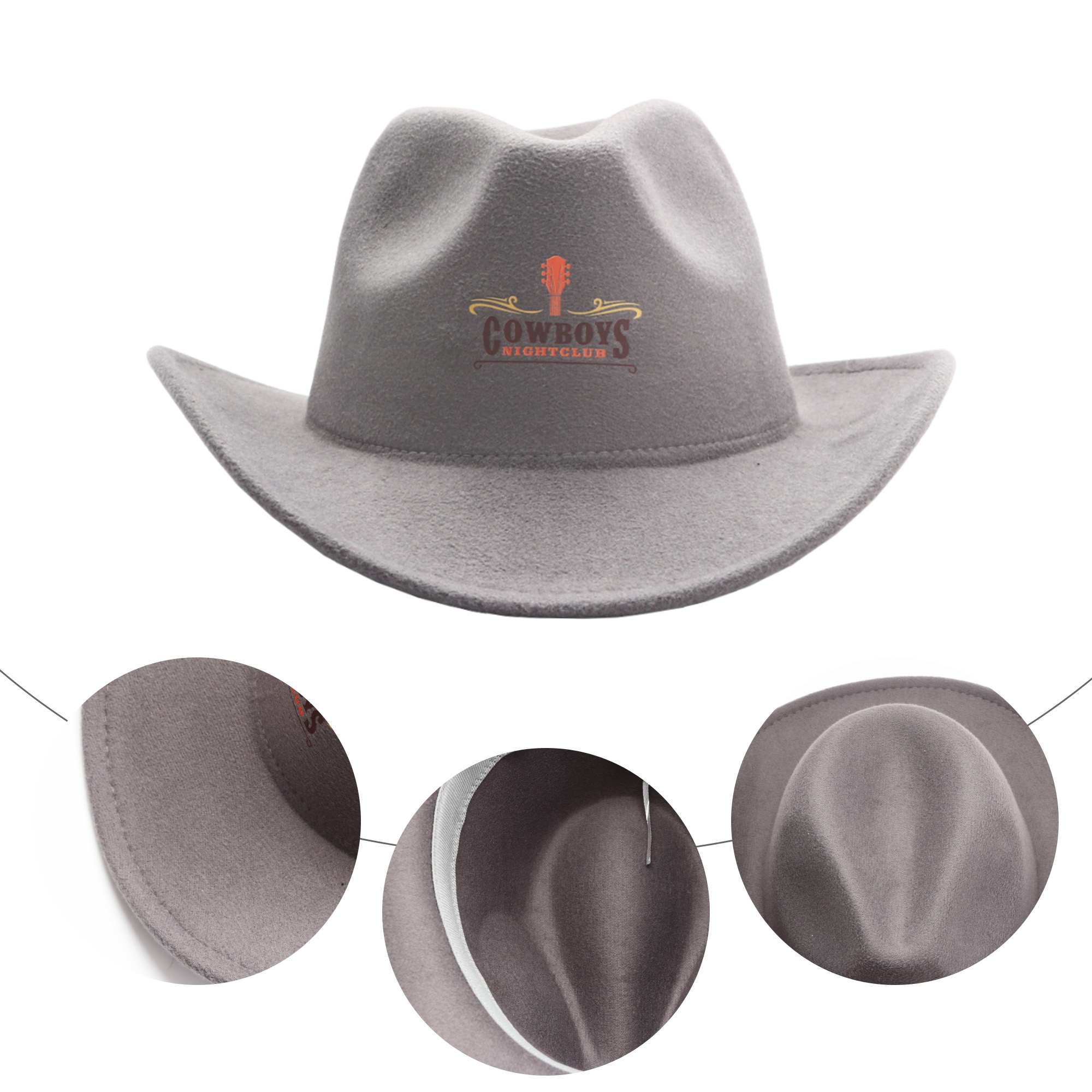 Classic Felt Fedora Cowboy Hat - Image 10