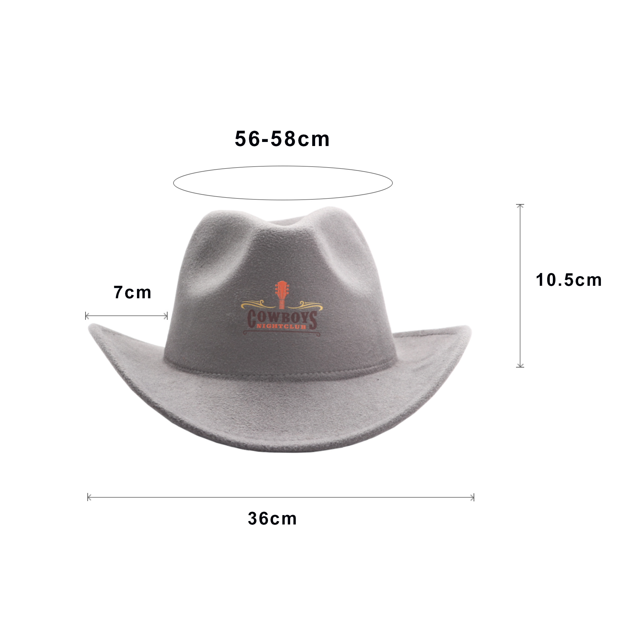 Classic Felt Fedora Cowboy Hat - Image 9