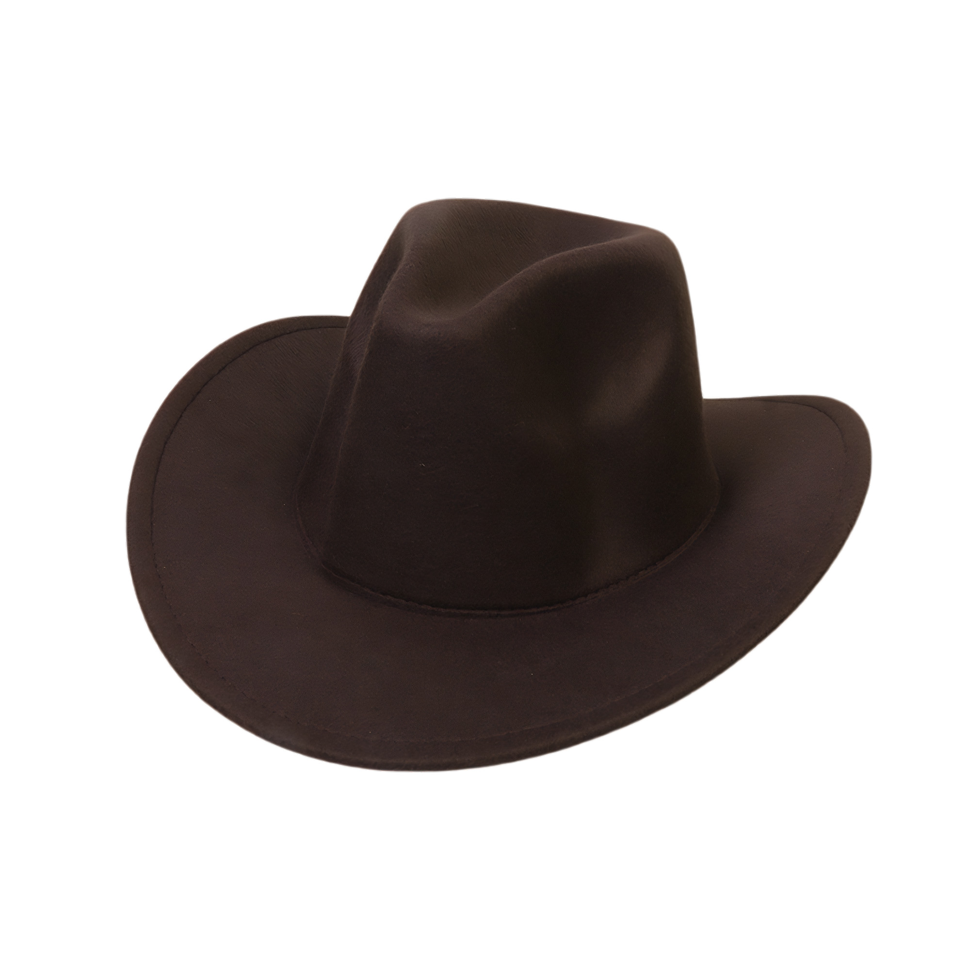 Classic Felt Fedora Cowboy Hat - Image 7