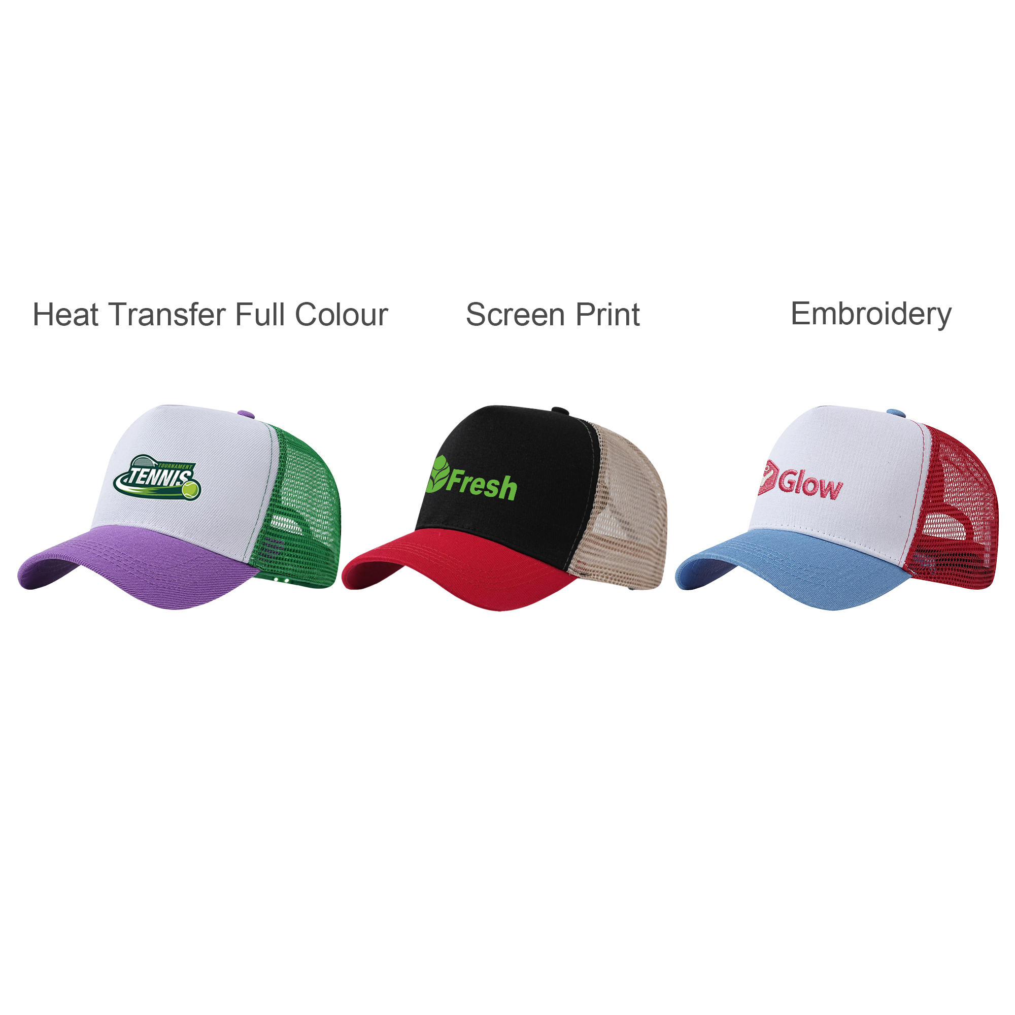 5 Panel Fashion Mesh Hat - Image 15