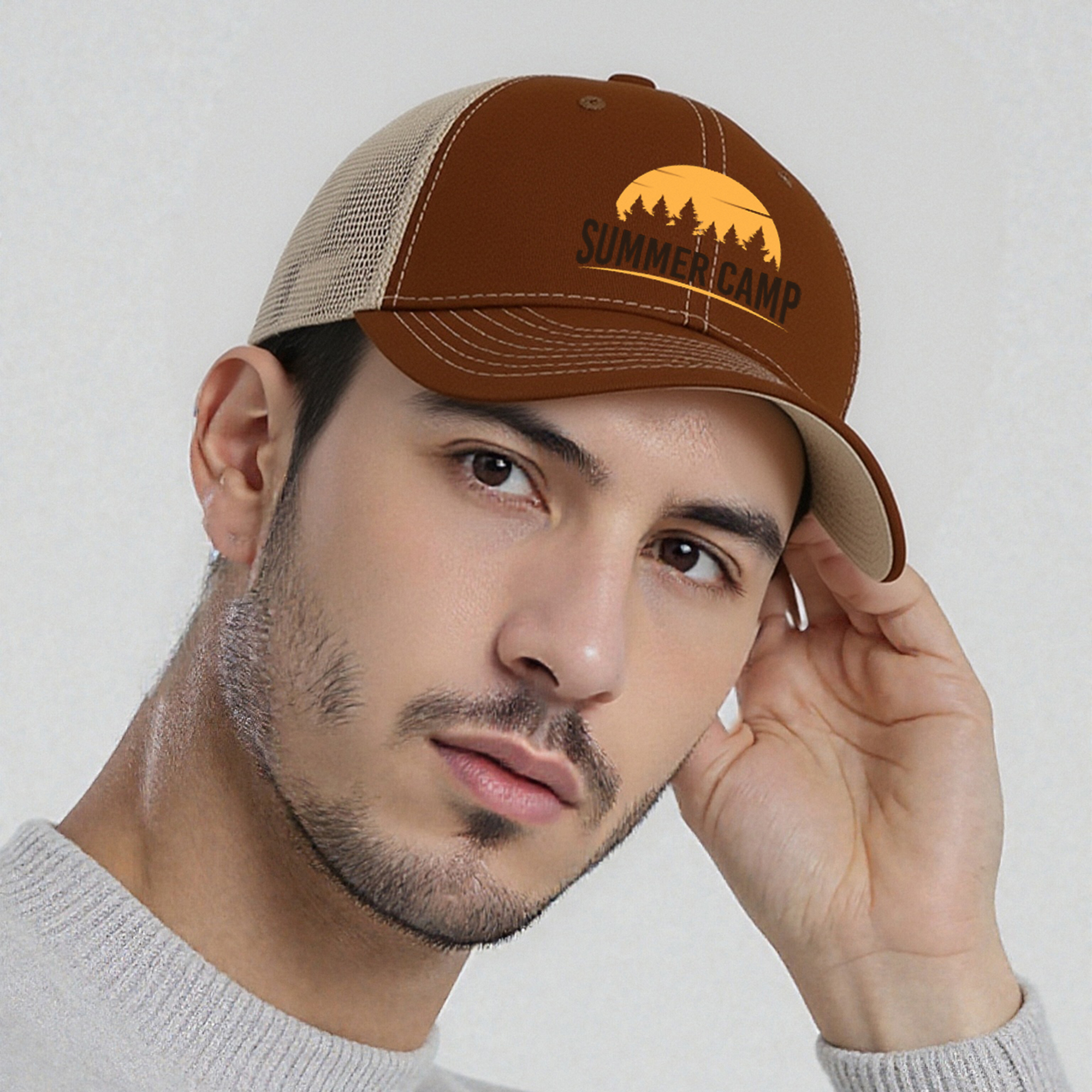 6 Panel Mesh Back Trucker Hat - Image 14