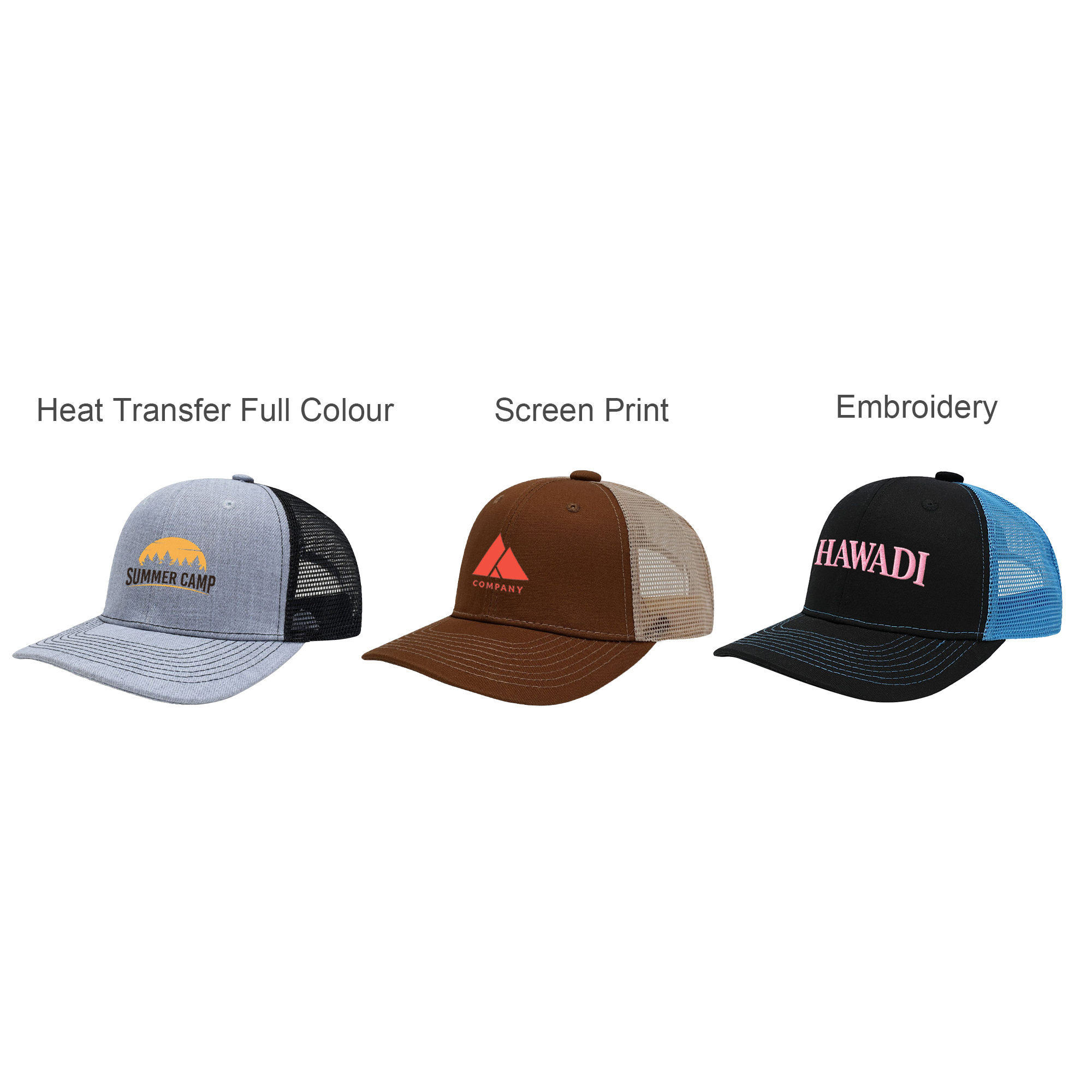 6 Panel Mesh Back Trucker Hat - Image 12