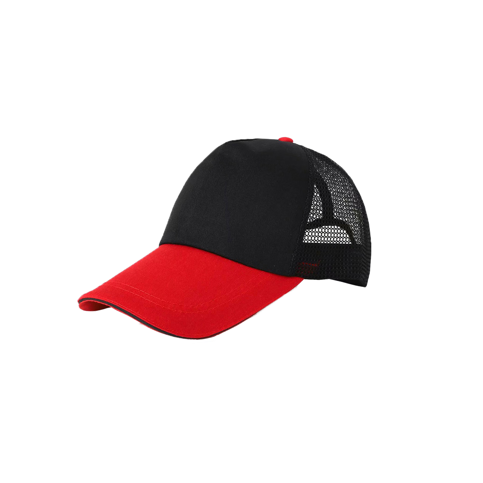 5 Panel Sandwich Mesh Back Peak Cap - Image 4