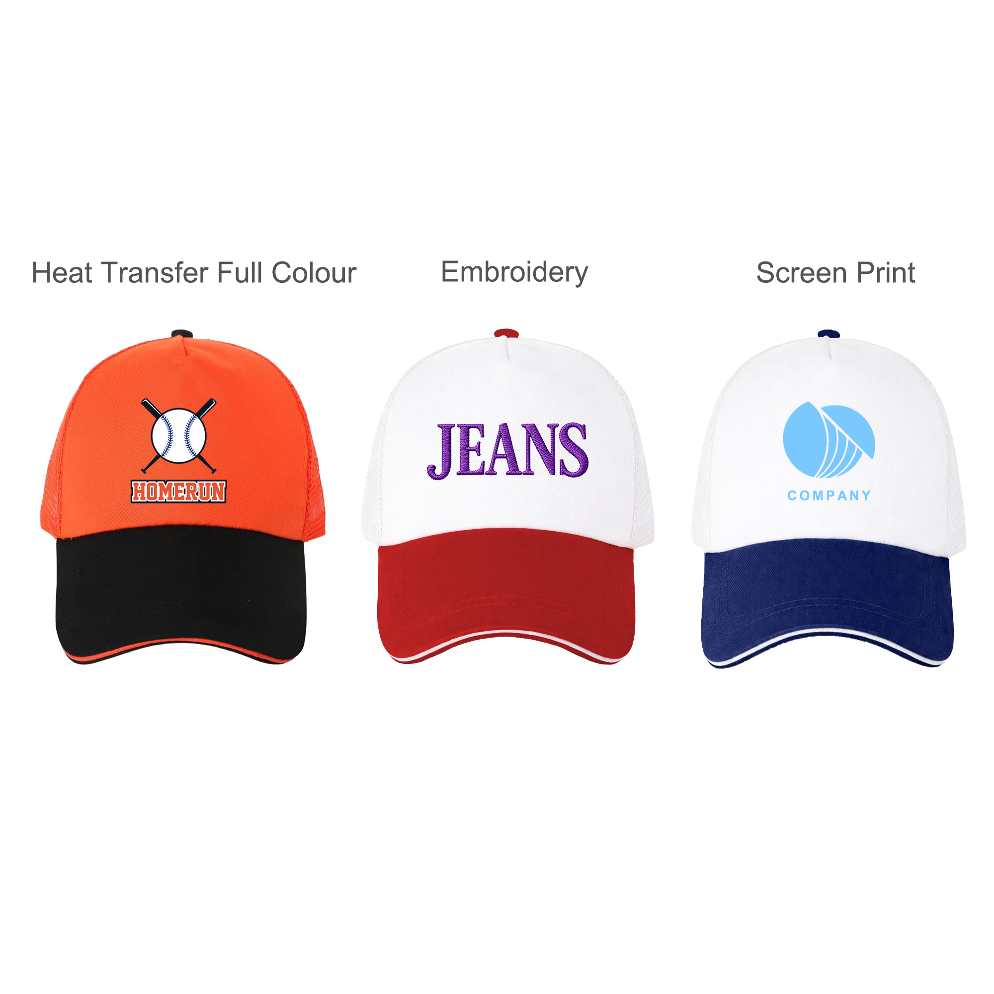 5 Panel Sandwich Mesh Back Peak Cap - Image 9