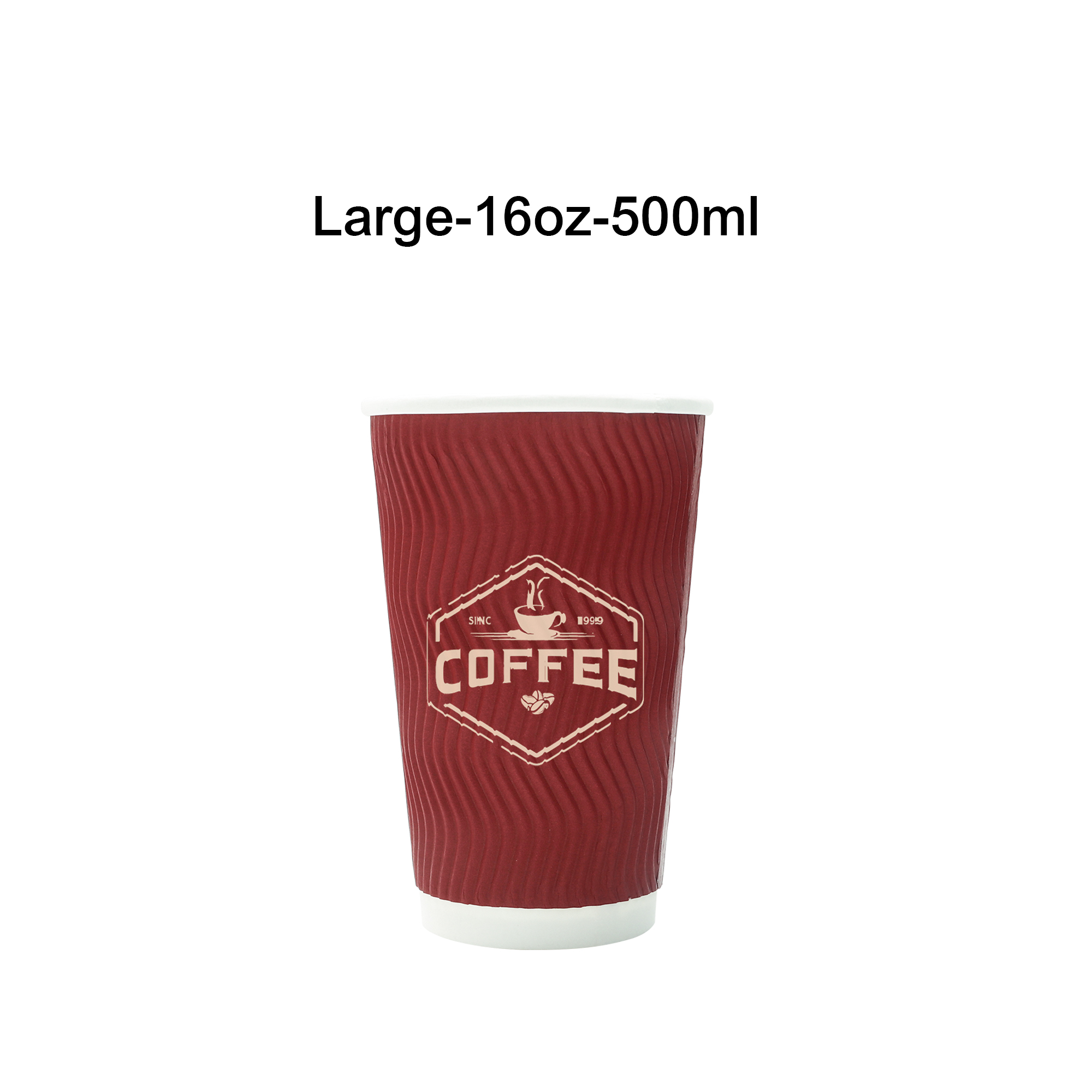 Custom Disposable Corrugated Double Wall Paper Cups - Image 4