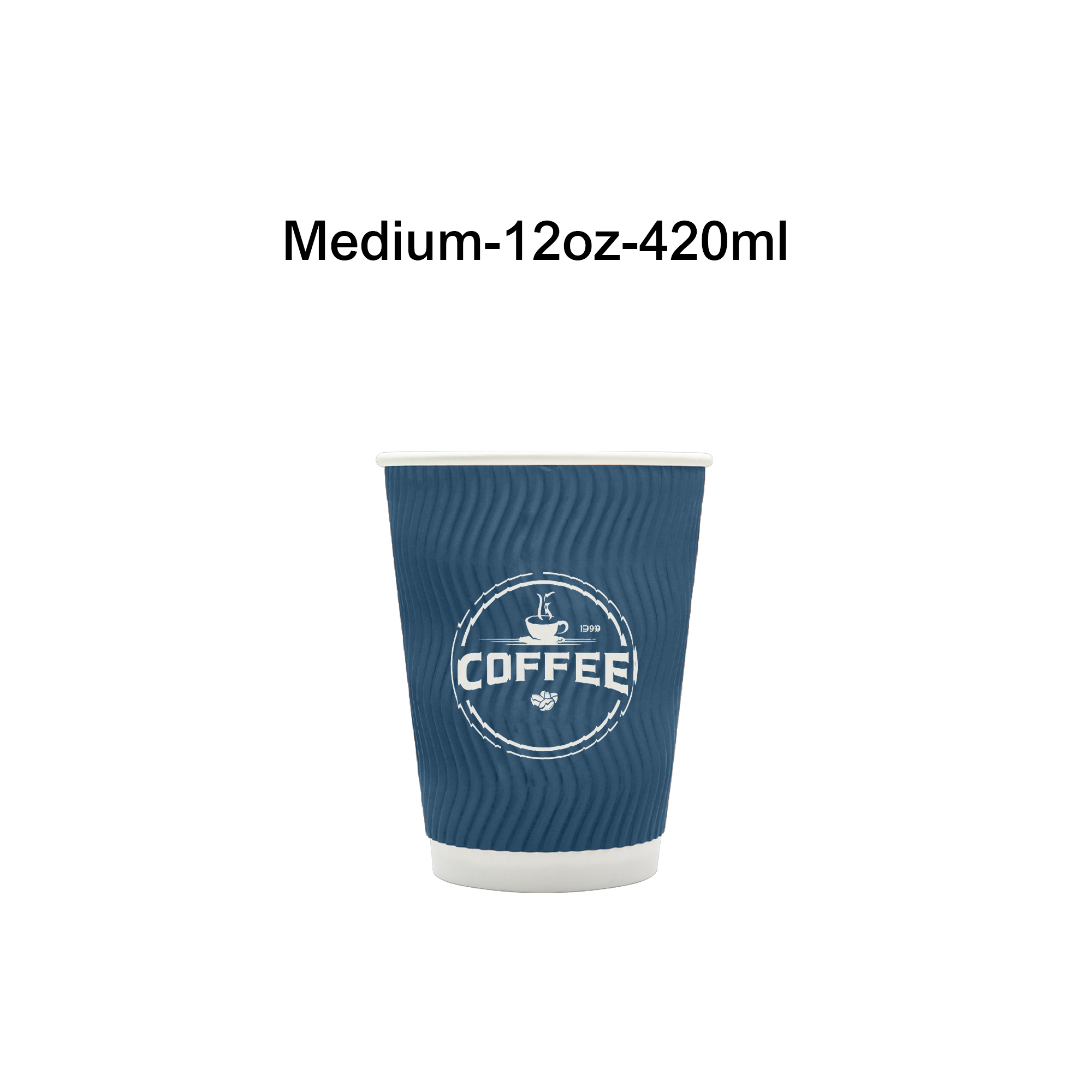PLA Double Wall Corrugated Compostable Paper Cups - Image 3