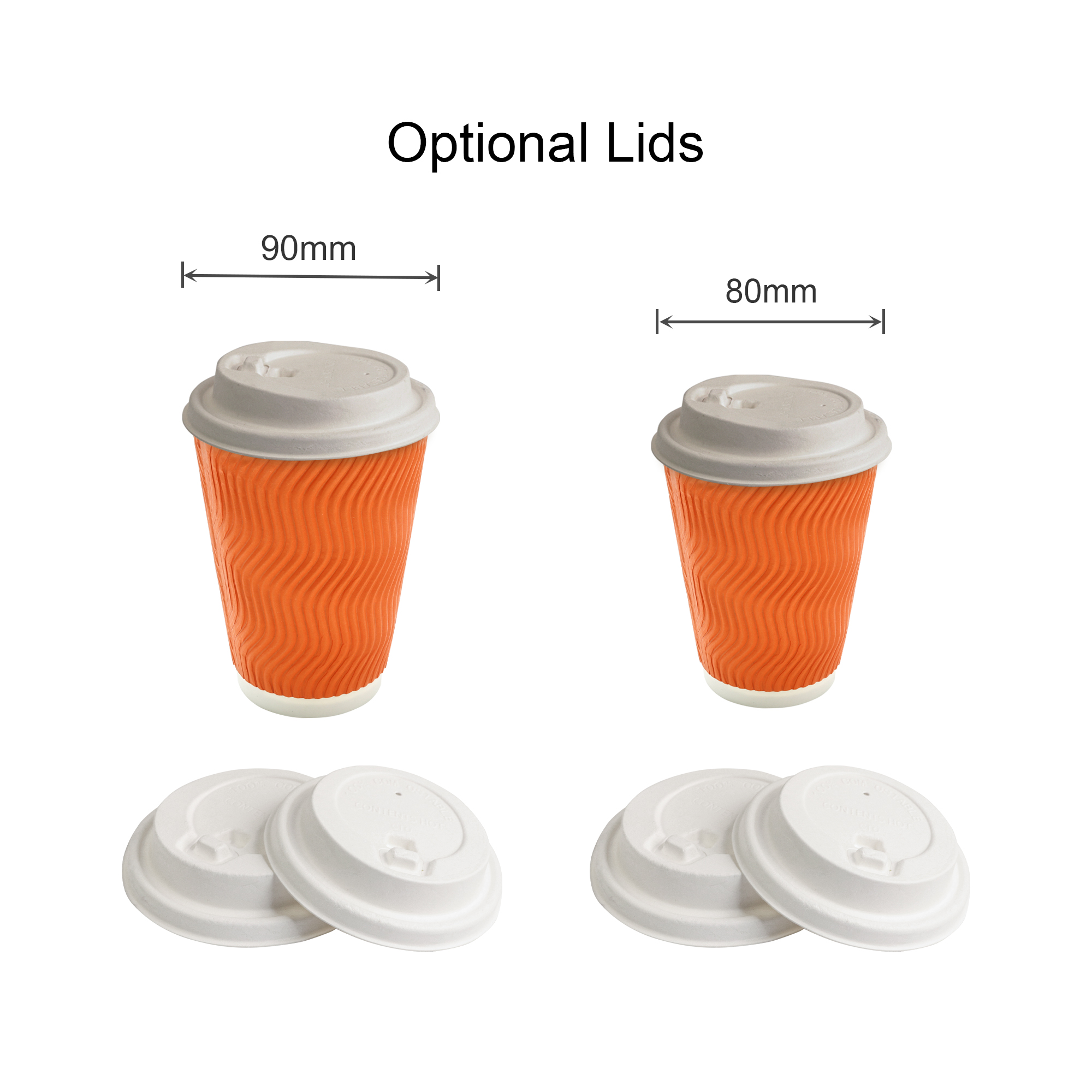 PLA Double Wall Corrugated Compostable Paper Cups - Image 6
