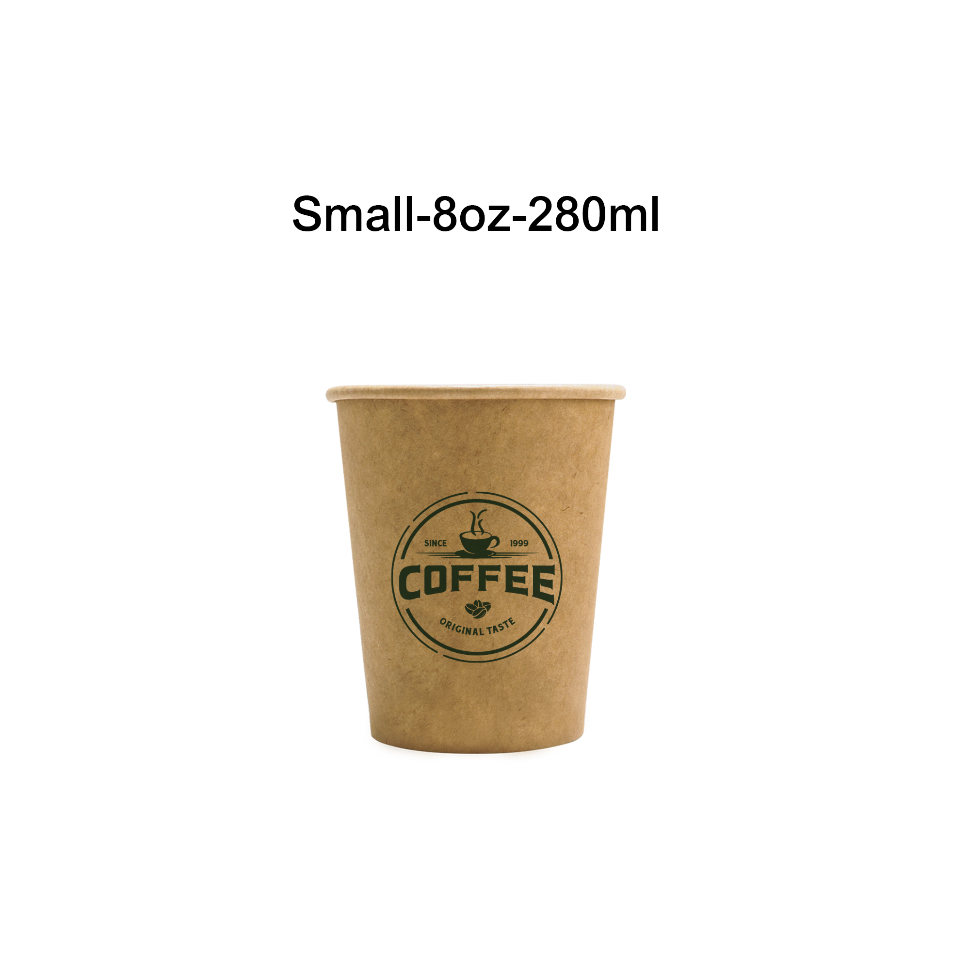 Custom Disposable Single Wall Kraft Paper Cups - Image 2