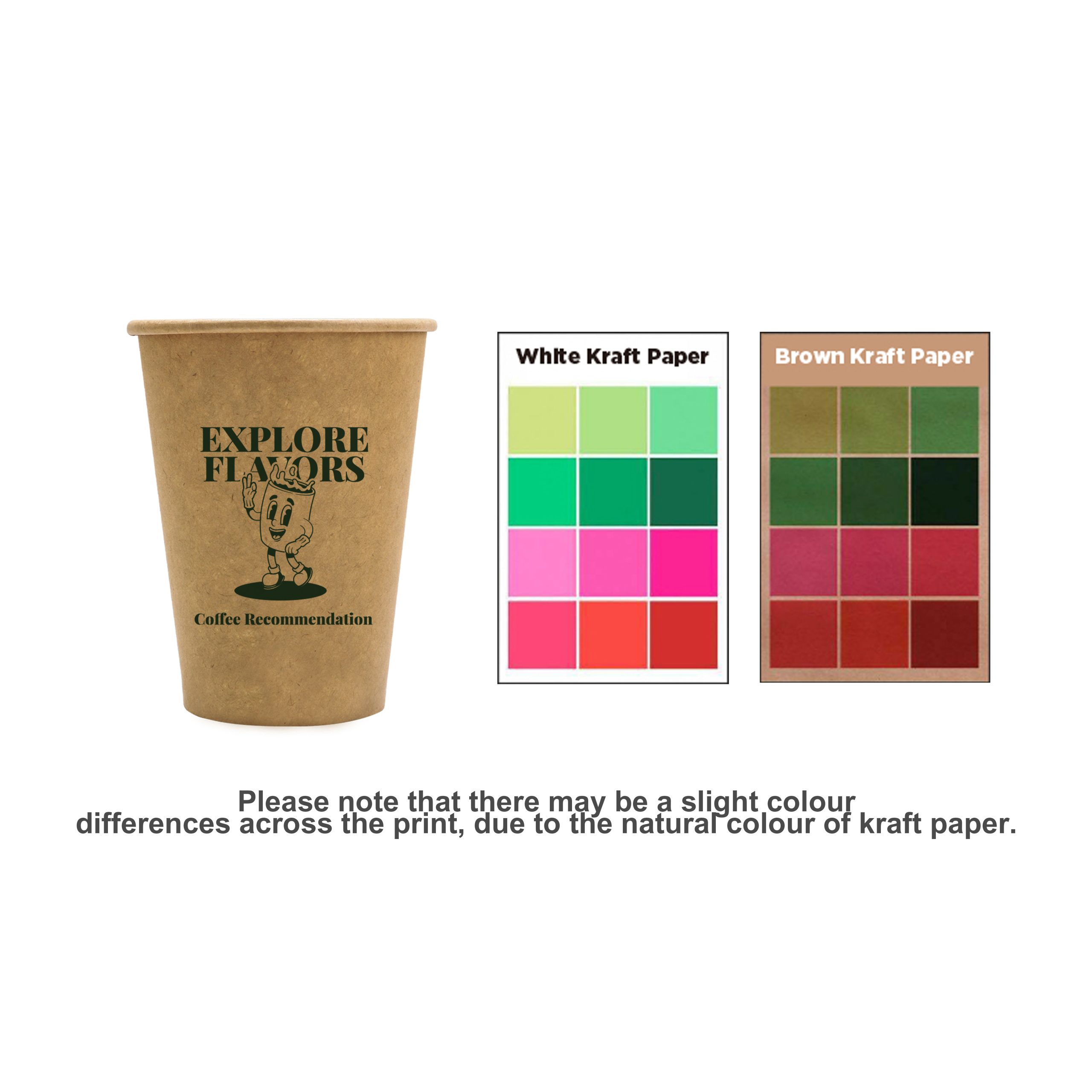 PLA Single Wall Compostable Kraft Paper Cups - Image 8