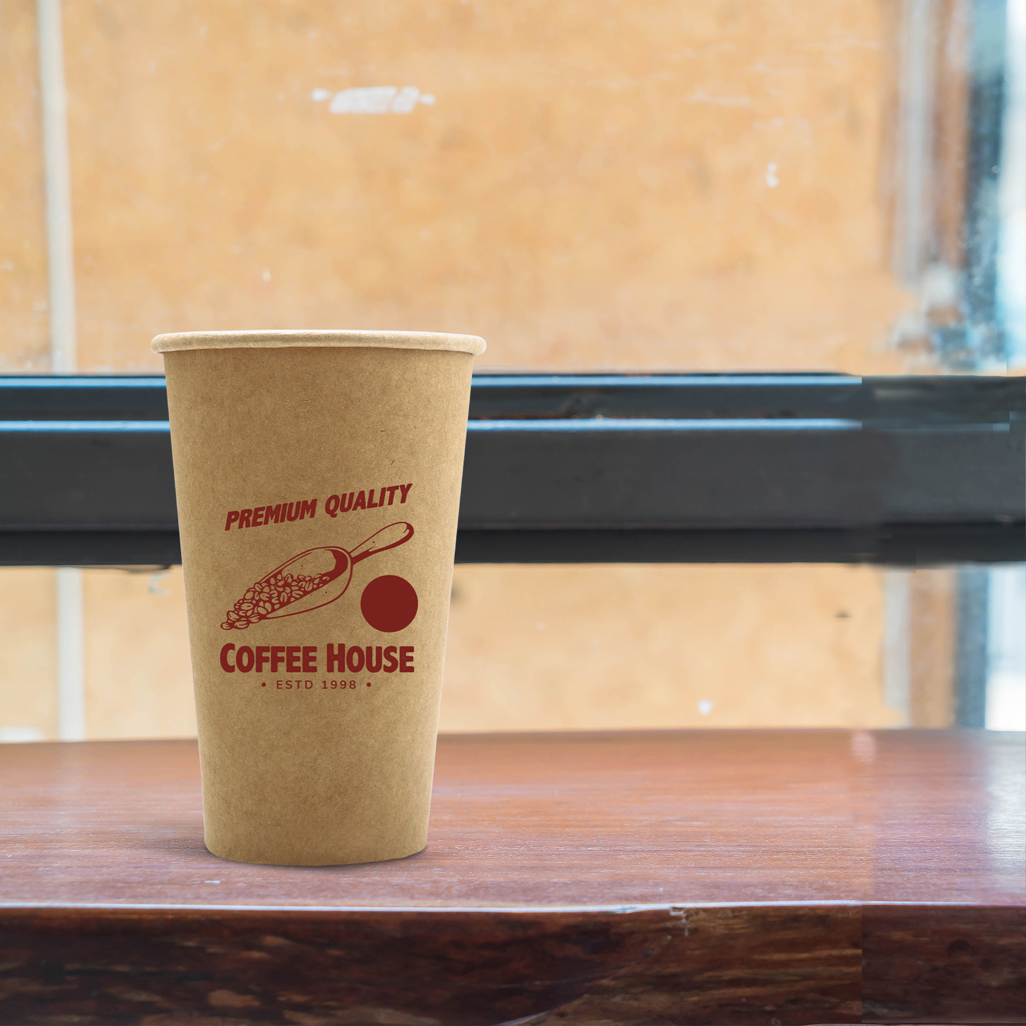 PLA Single Wall Compostable Kraft Paper Cups - Image 9