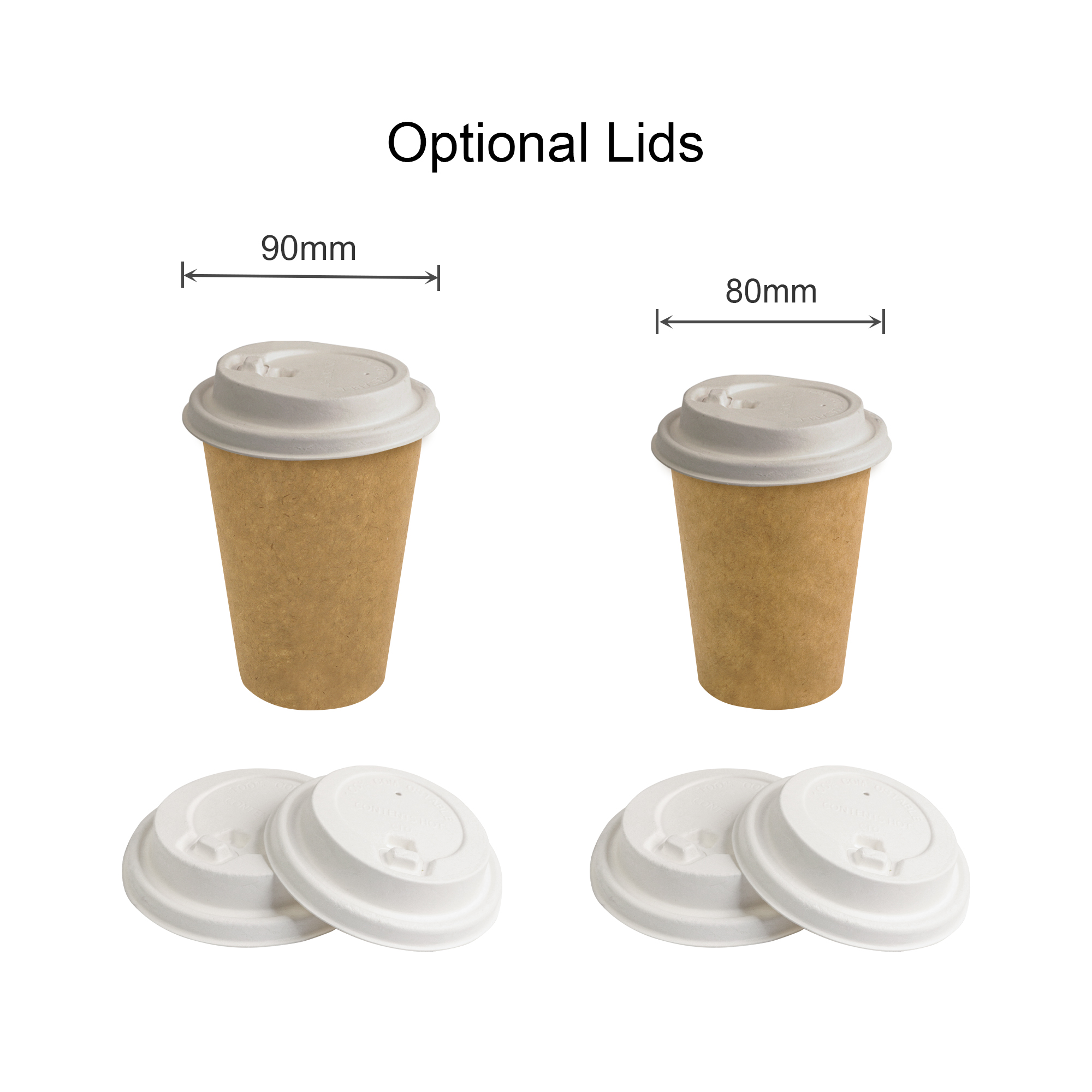 Home Compostable Aqueous Single Wall Kraft Paper Cups - Image 6