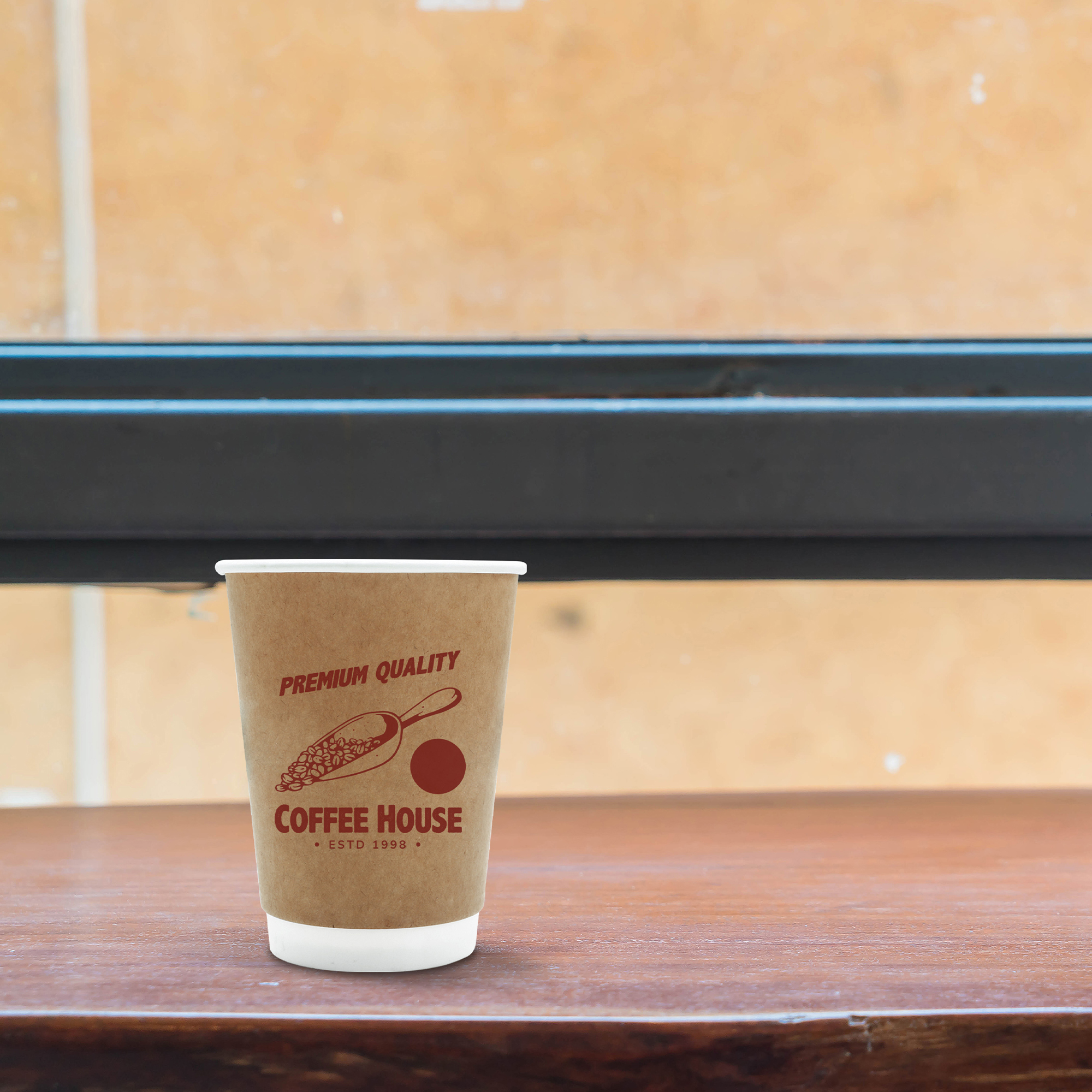 PLA Double Wall Compostable Kraft Paper Cups - Image 8