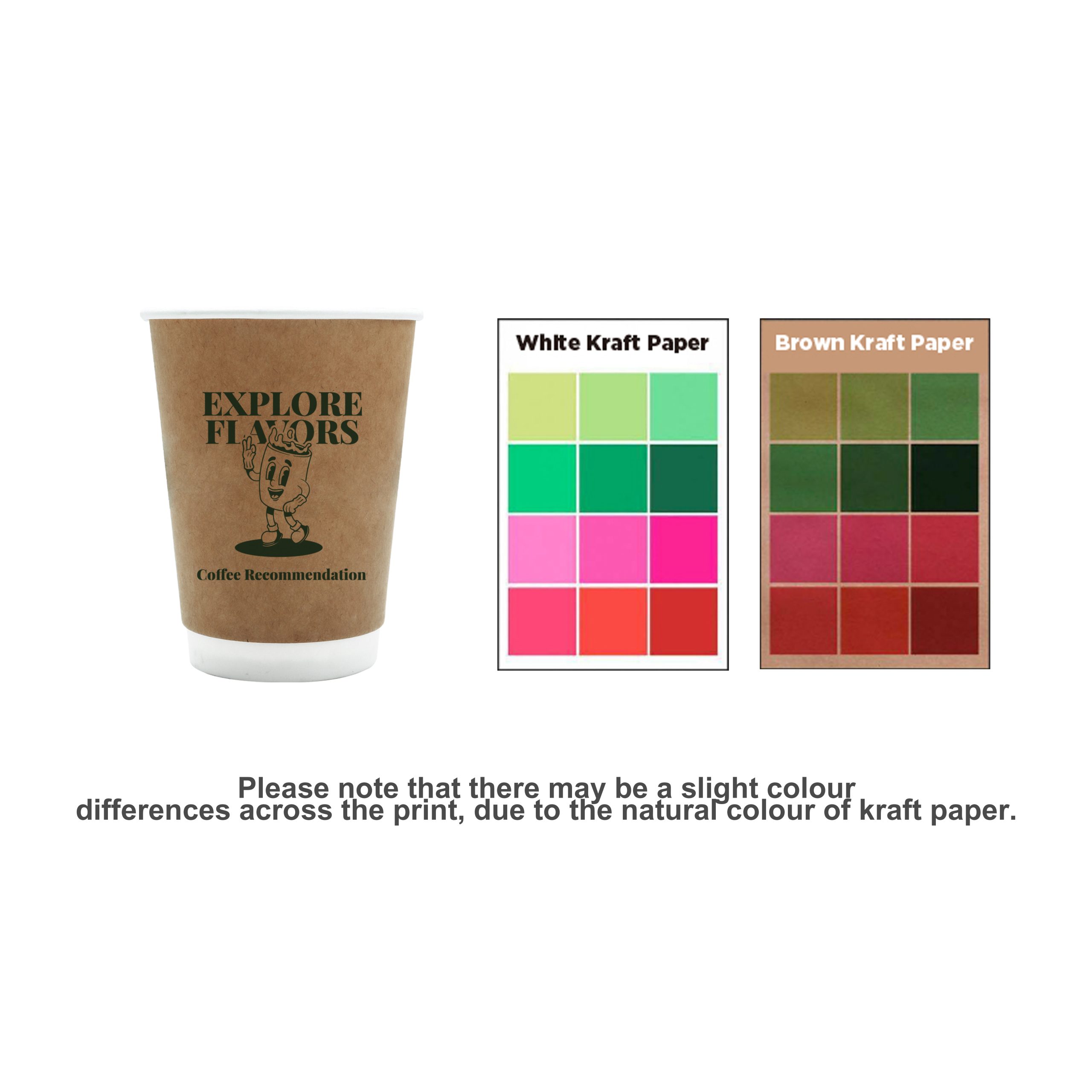 PLA Double Wall Compostable Kraft Paper Cups - Image 7