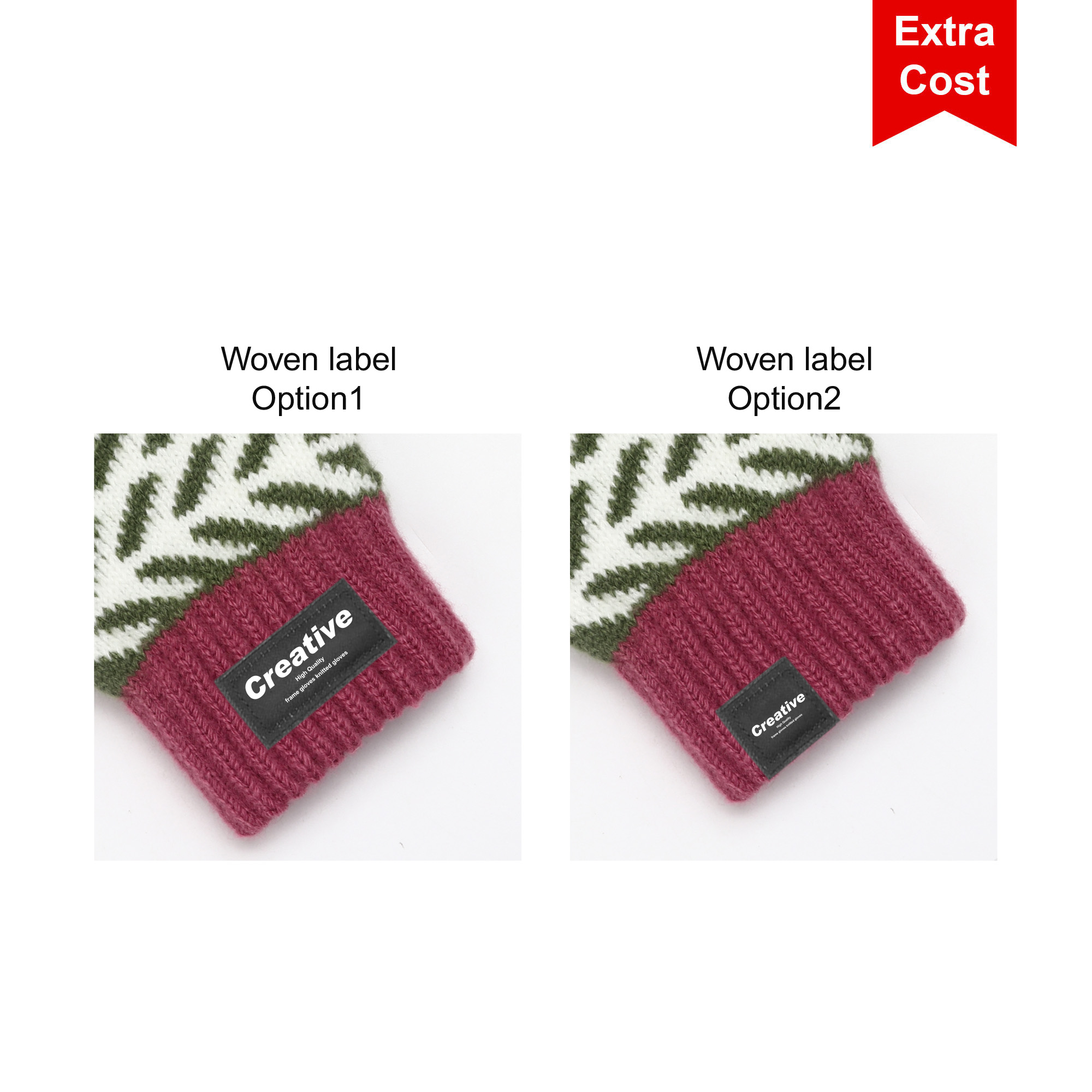 Kids Jacquard Fingerless Gloves with Flip Cover - Image 5
