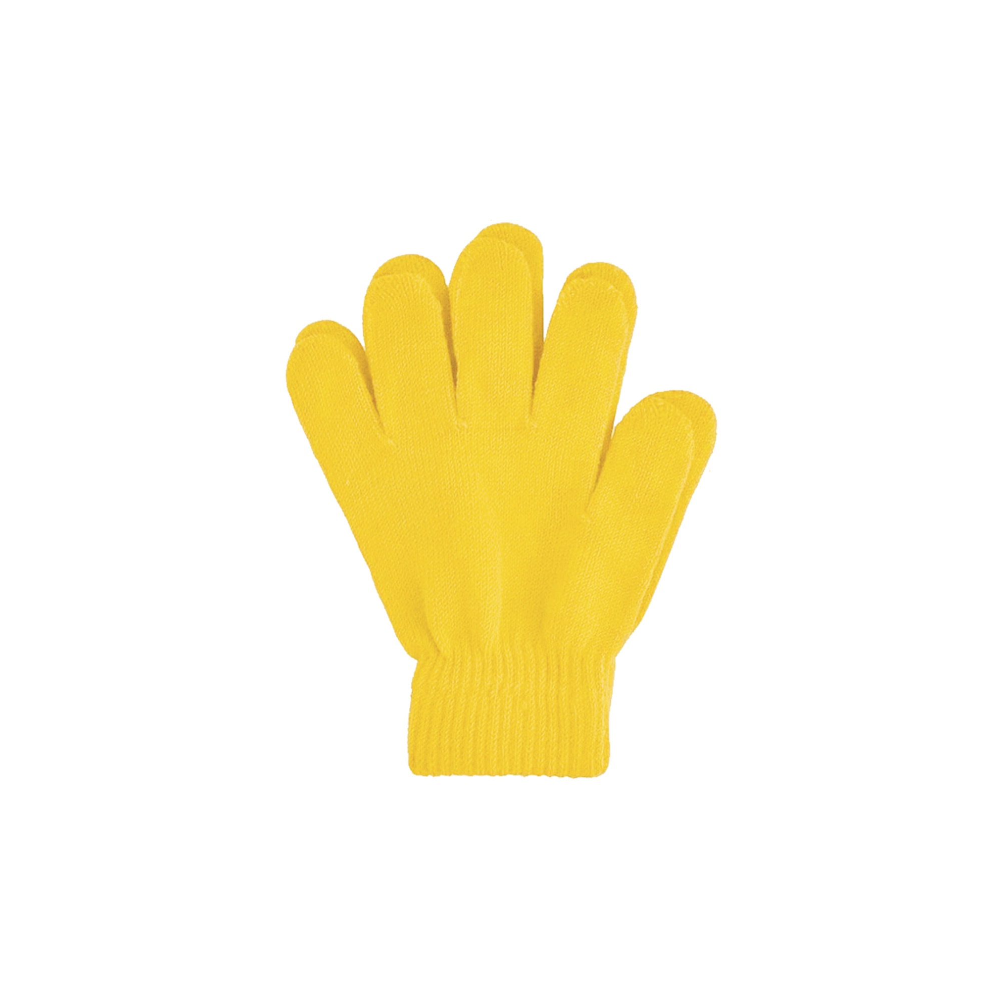 Kids Plain Knitted Gloves with Woven Label - Image 8