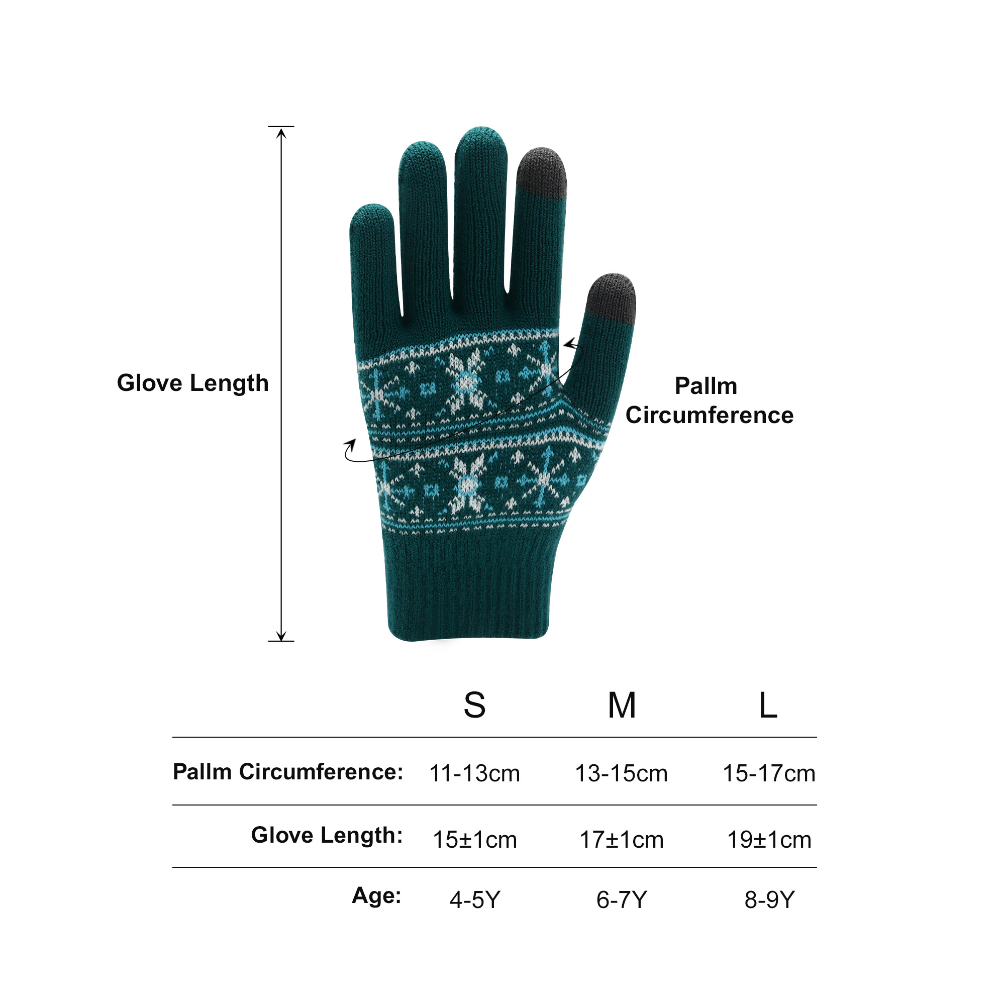 Kids Jacquard Gloves - Image 3