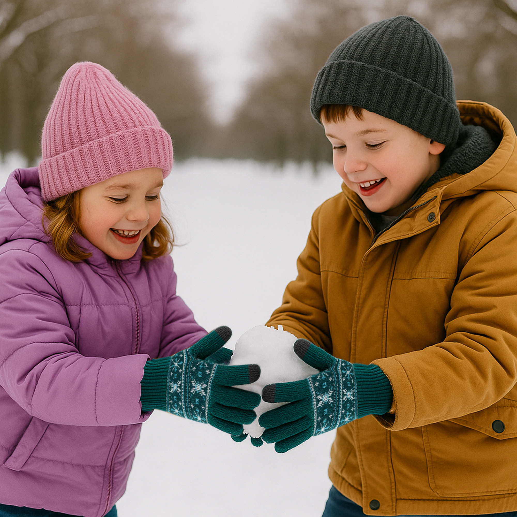 Kids Jacquard Gloves - Image 7