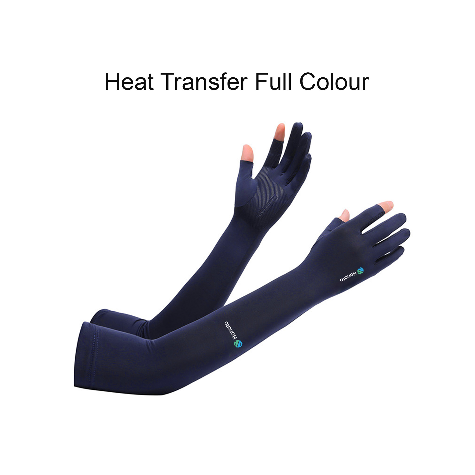 Long Sleeve Sun Protective Gloves with 2 Open Fingers - Image 6