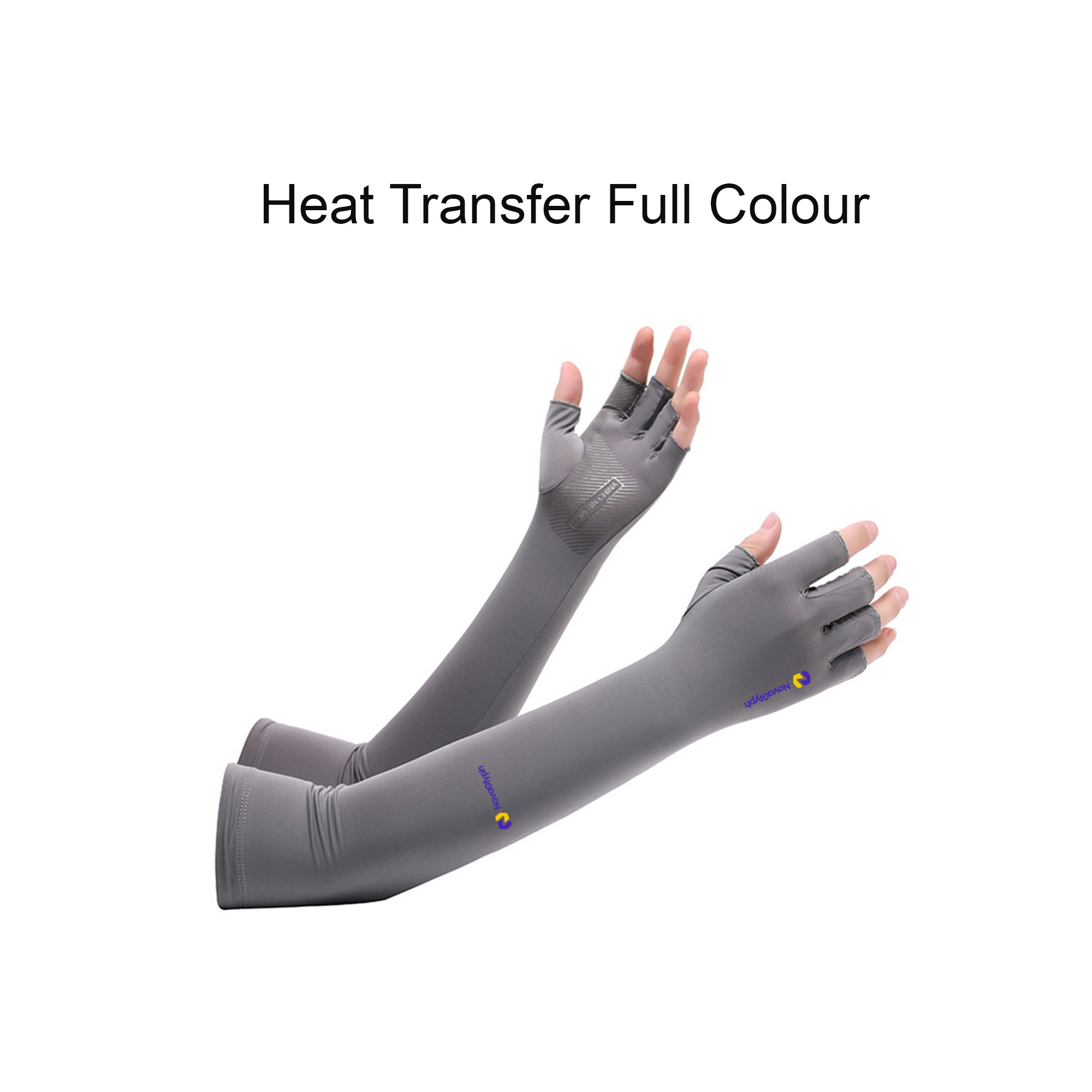Long Sleeve Sun Protective Fingerless Gloves - Image 6