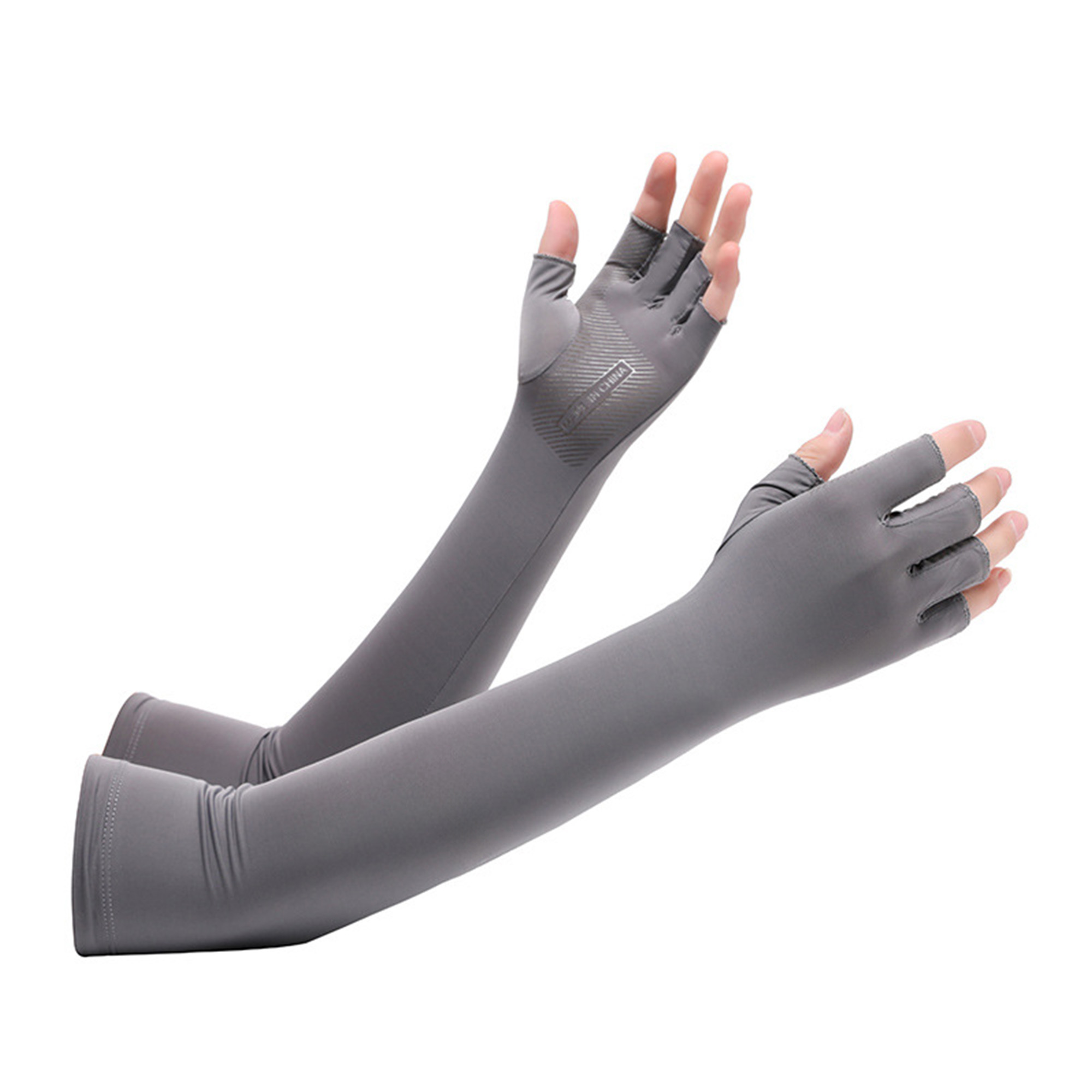 Long Sleeve Sun Protective Fingerless Gloves - Image 2