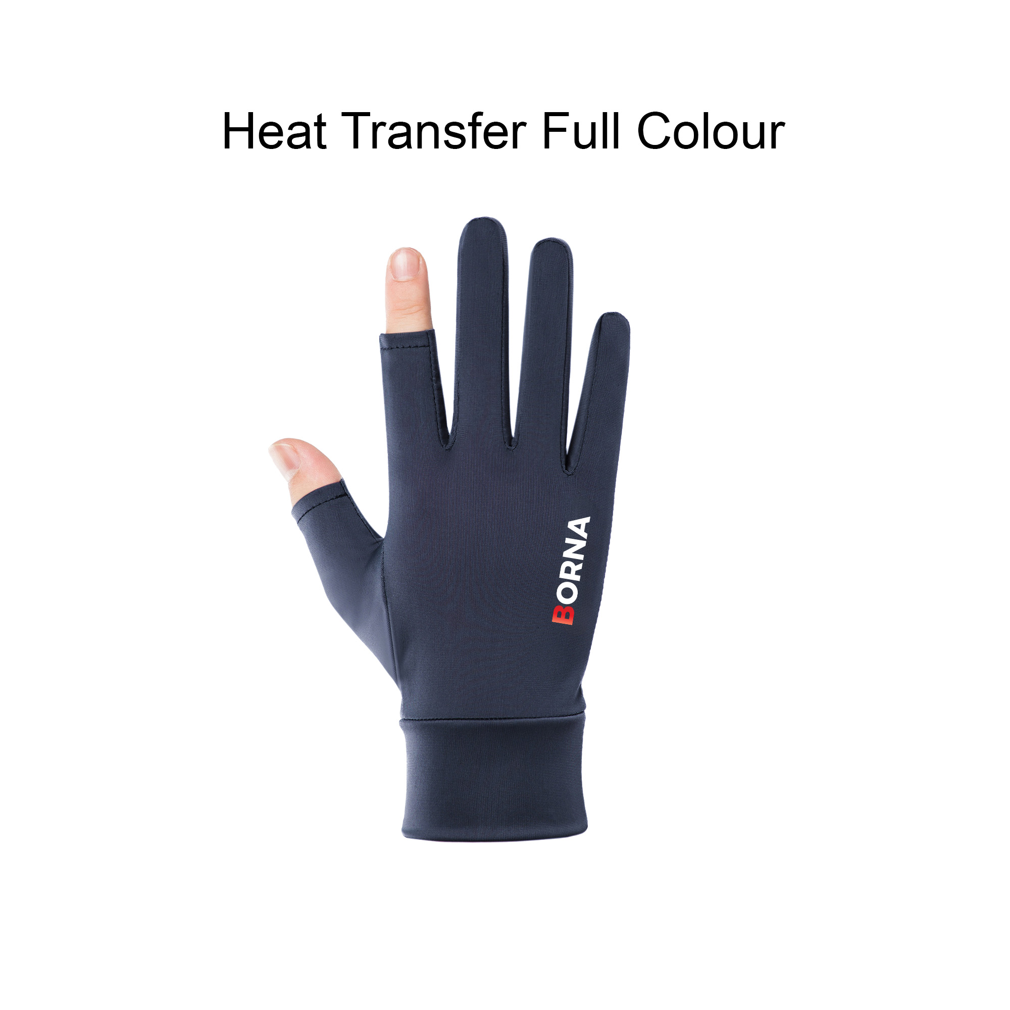 Sun Protective Gloves with 2 Open Fingers - Image 6