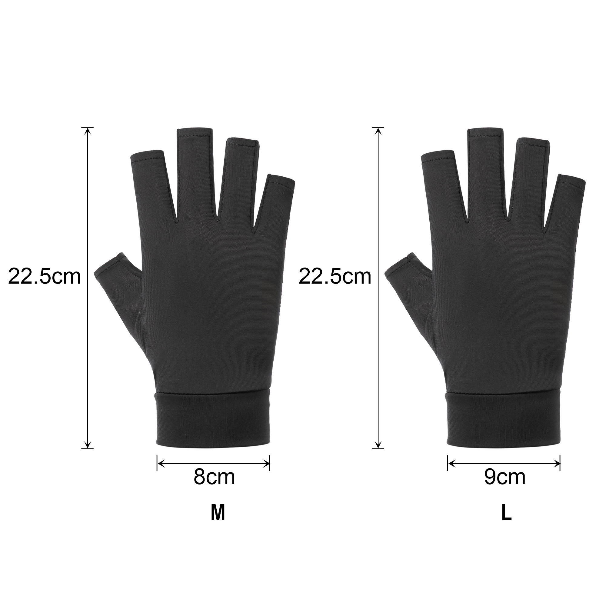 Sun Protection Fingerless Gloves - Image 5