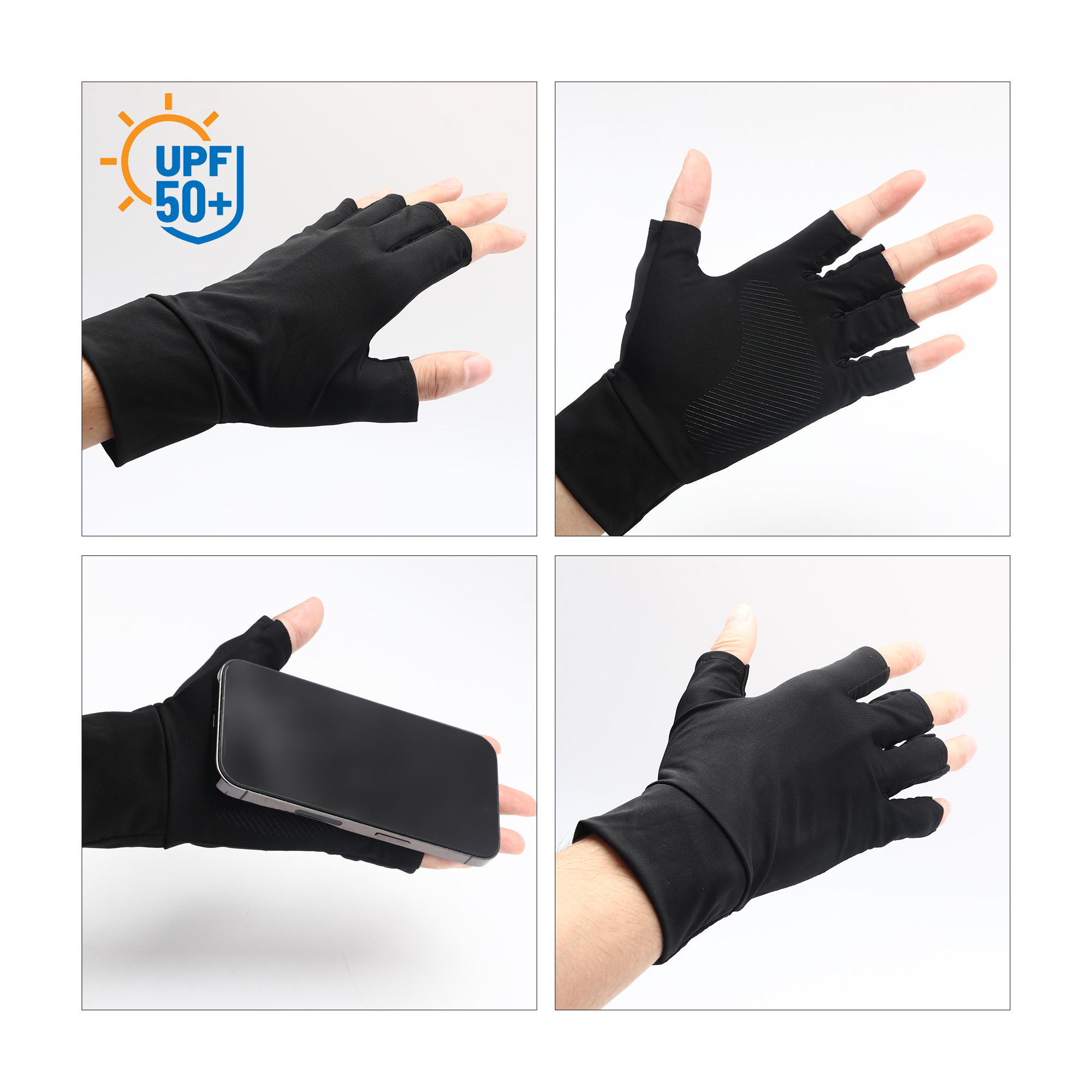 Sun Protection Fingerless Gloves - Image 7