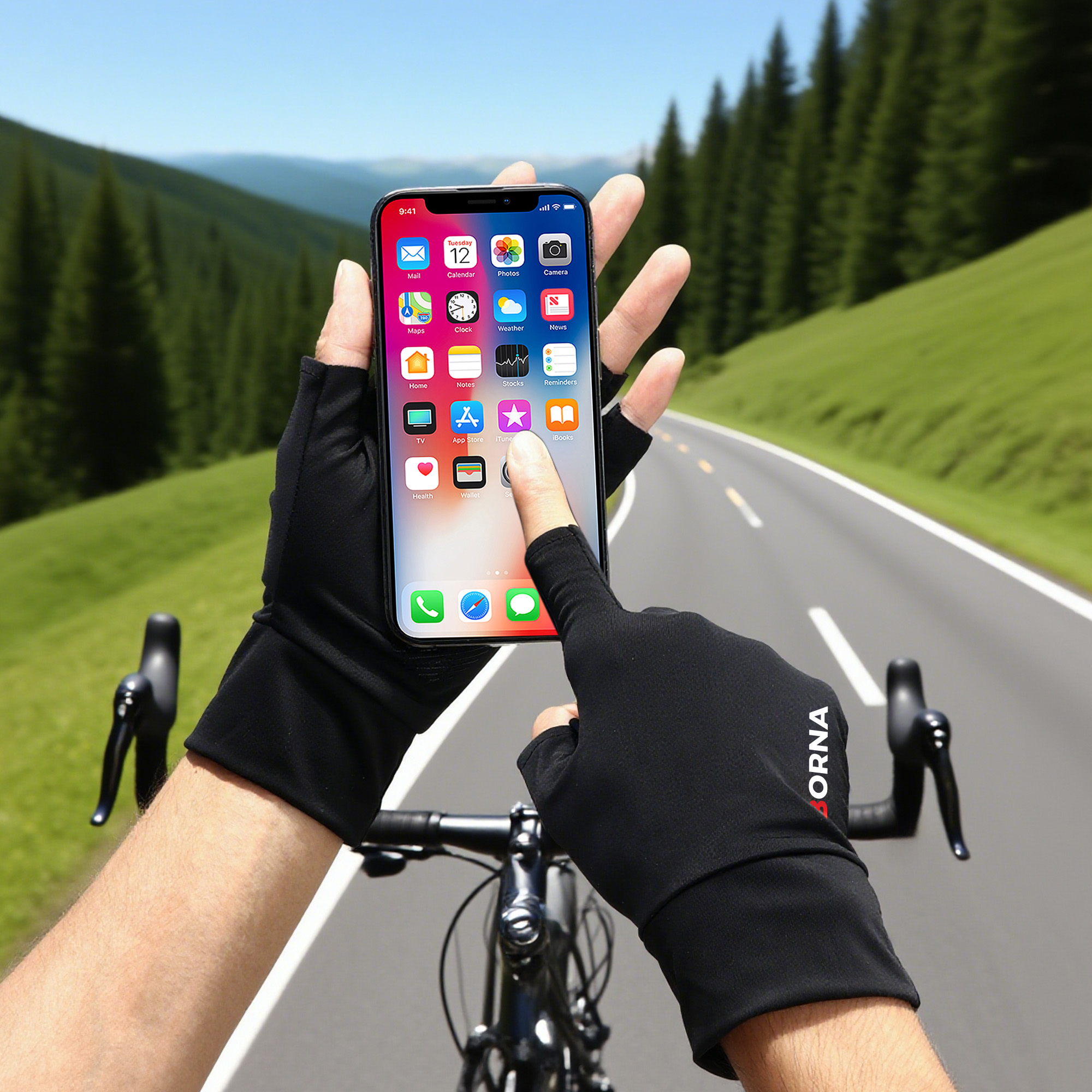 Sun Protection Fingerless Gloves - Image 8