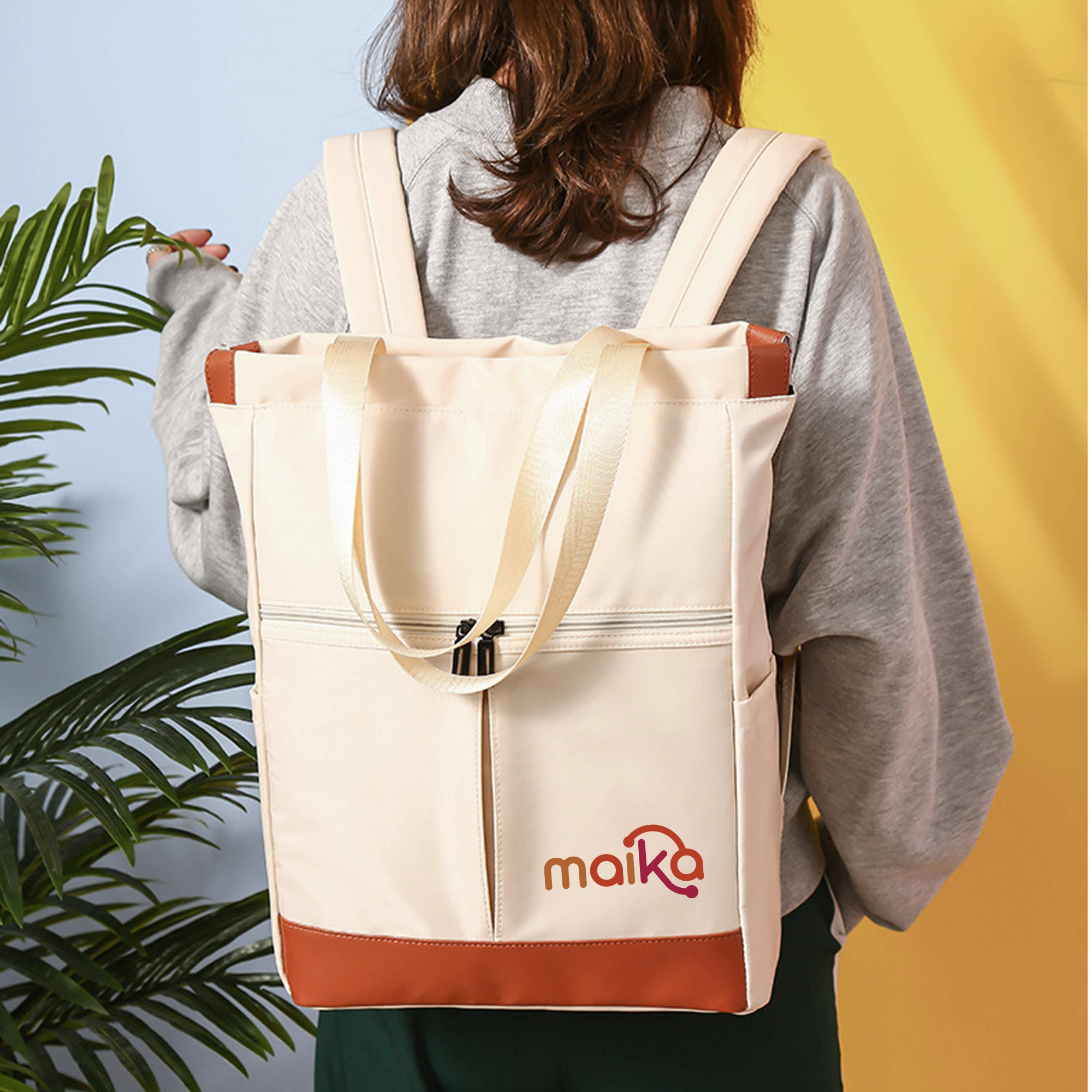 Convertible Nylon Backpack to Tote Bag - Image 11