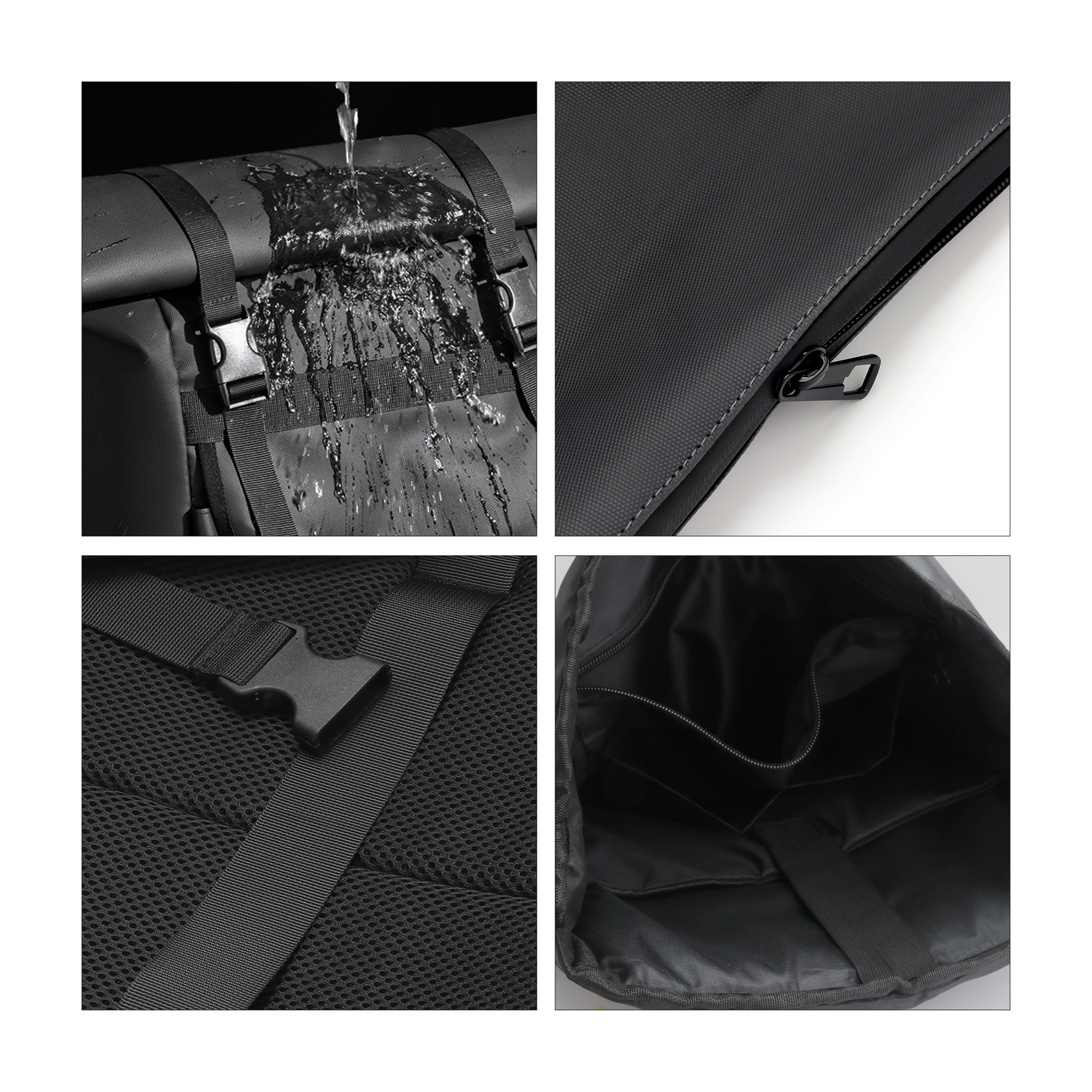 Polyurethane Roll Top Backpack - Image 7