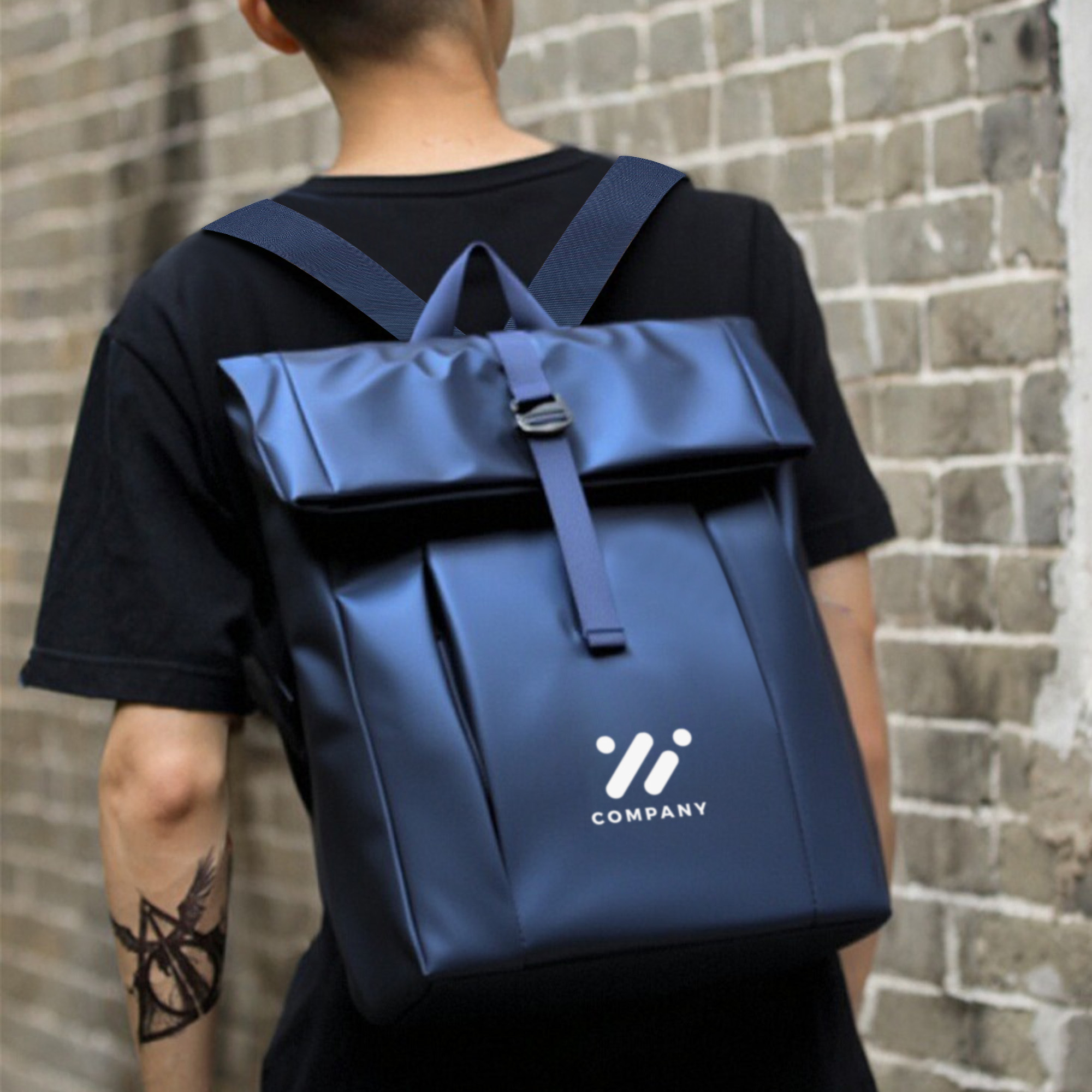 Tarpaulin Roll Top Backpack - Image 9
