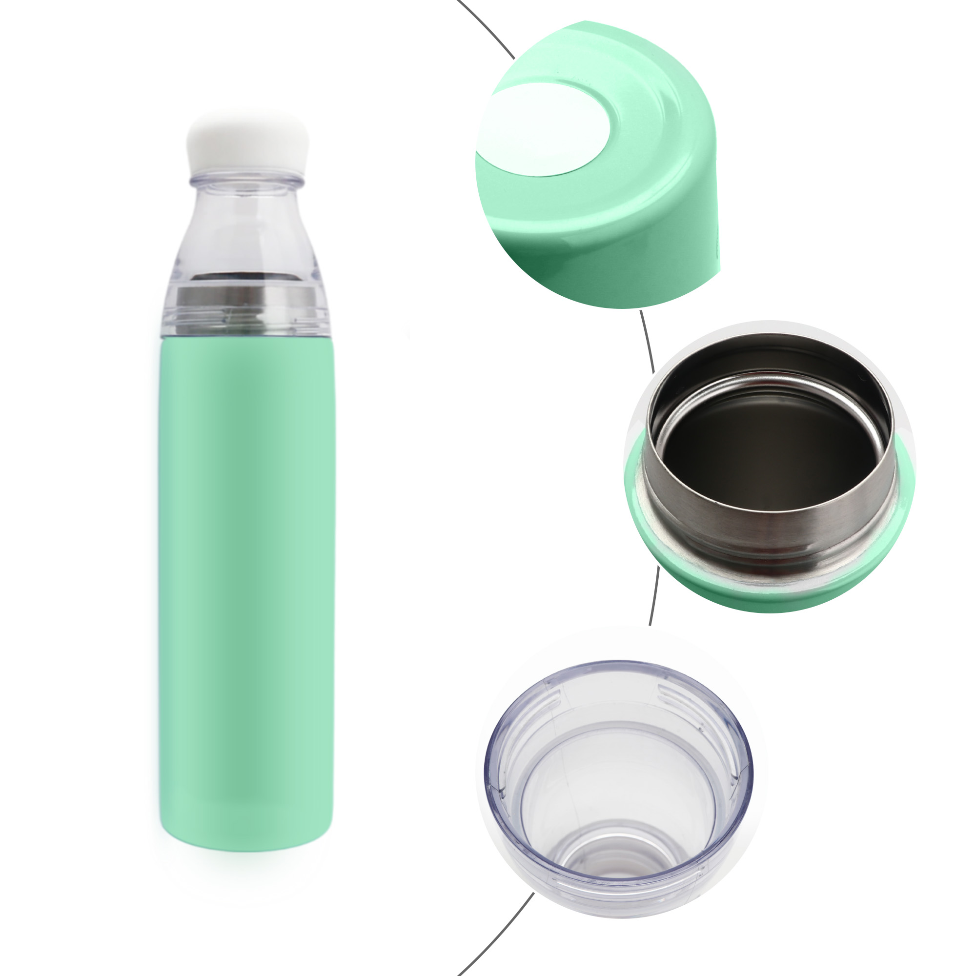 750ML 2 in 1 Stainless Steel Vacuum Bottle - Image 9