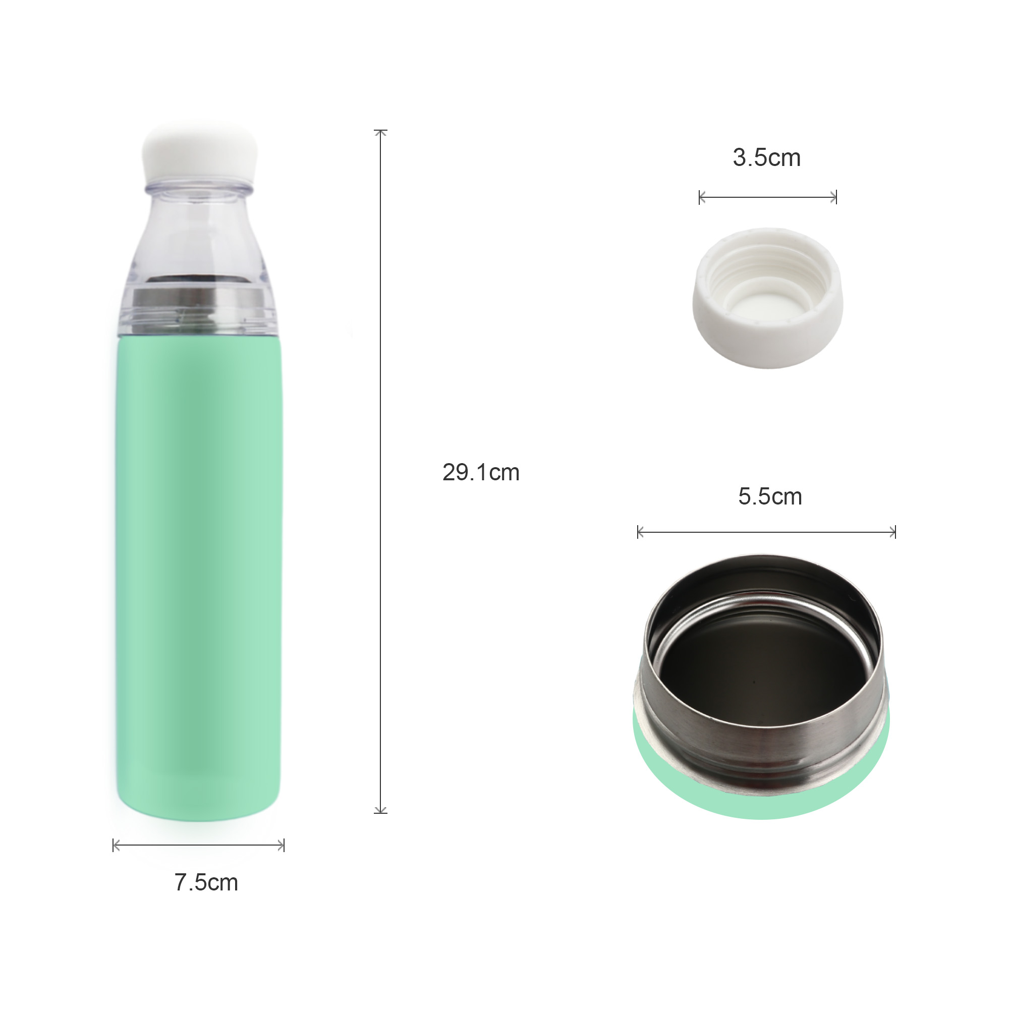 750ML 2 in 1 Stainless Steel Vacuum Bottle - Image 6