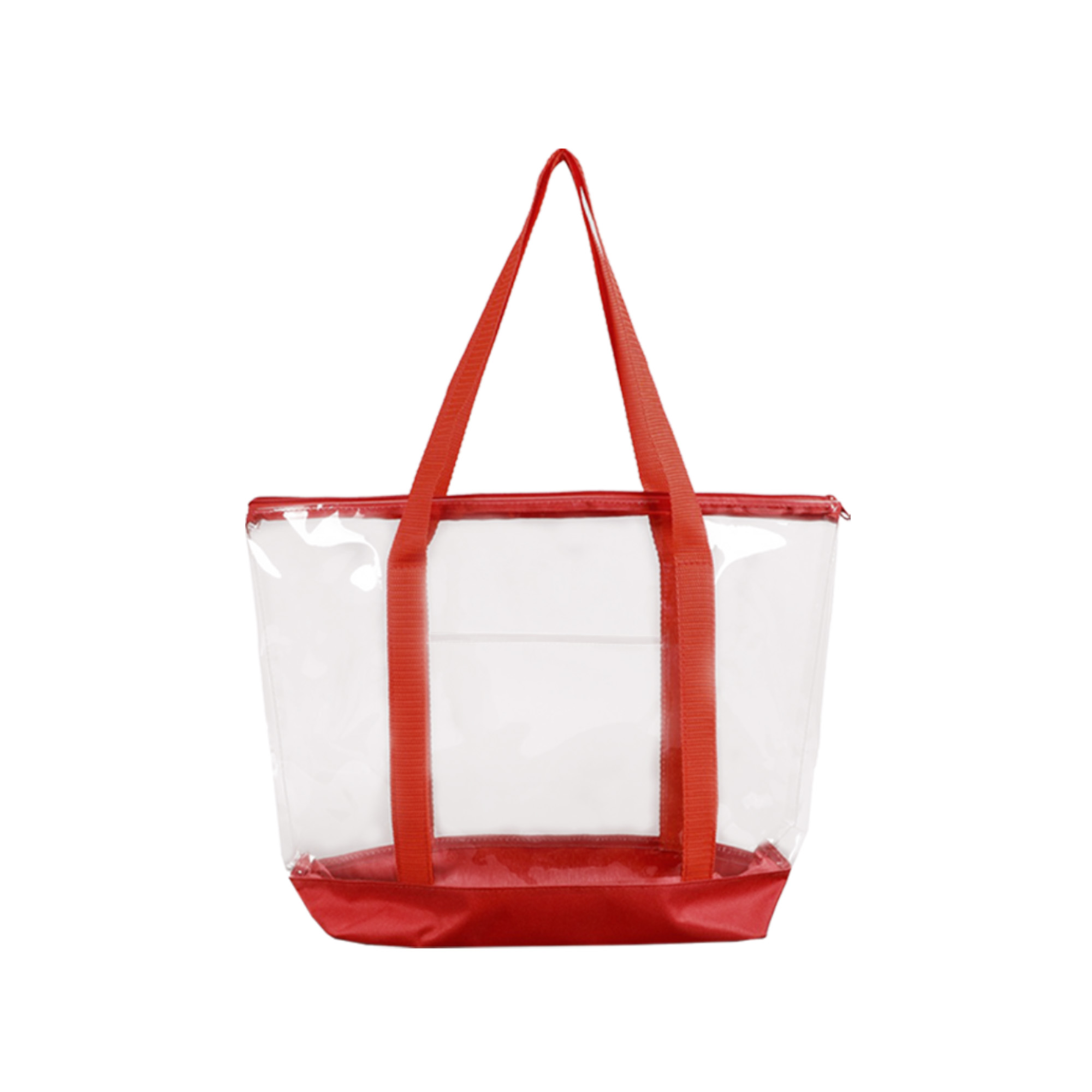 Large Clear Zippered Tote Bag - Image 4