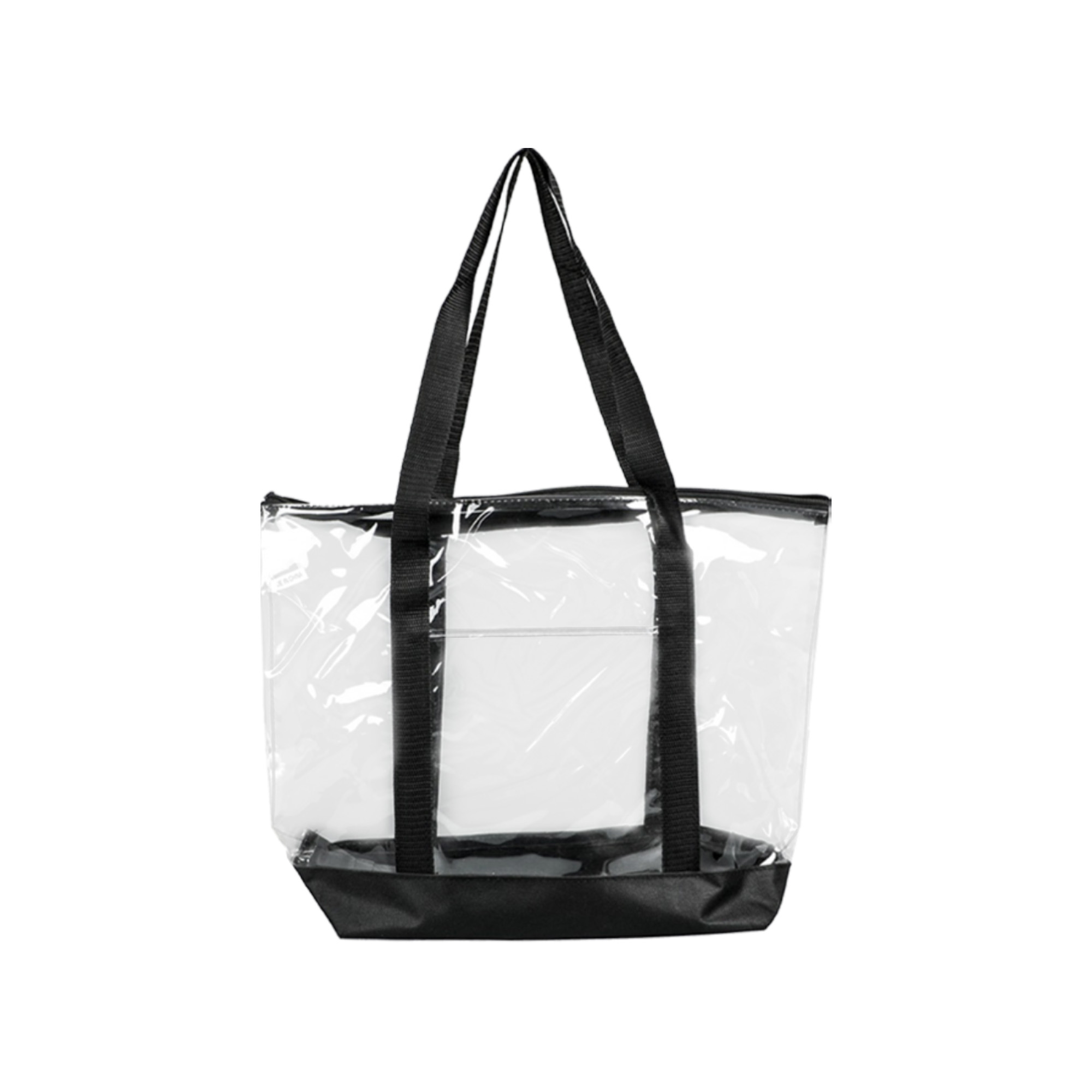 Large Clear Zippered Tote Bag - Image 3