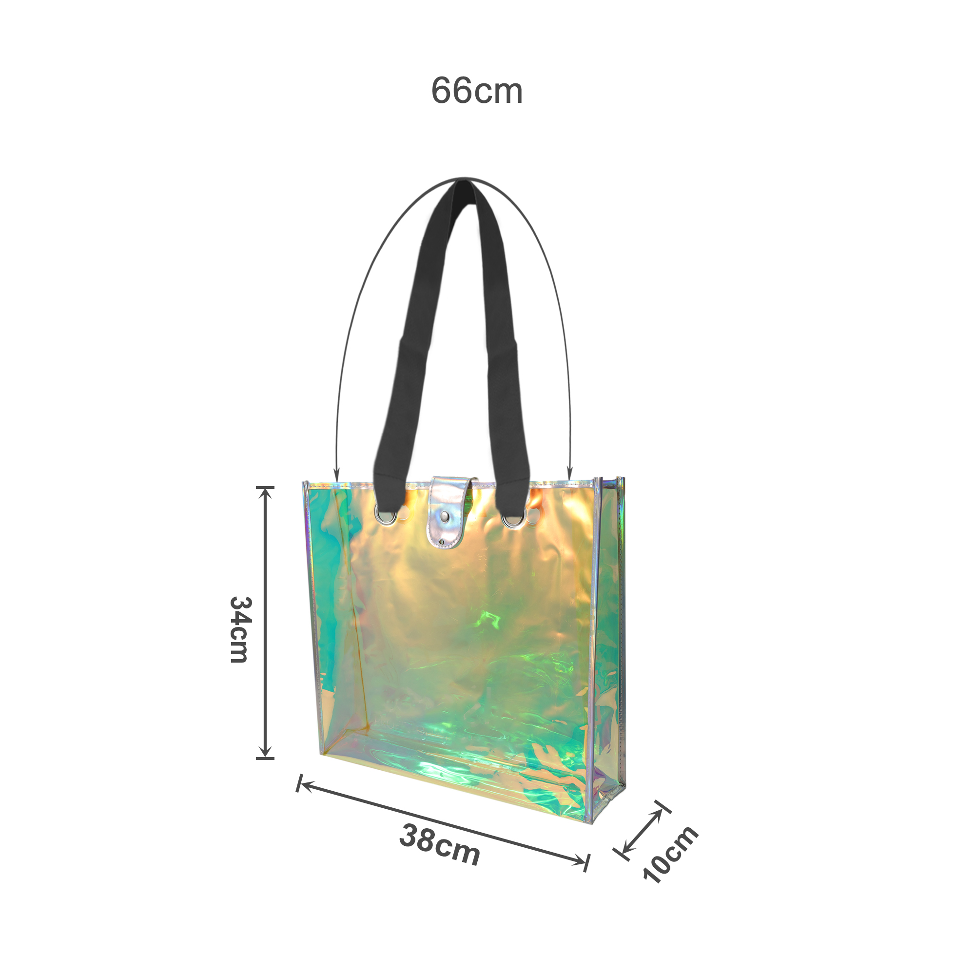 Iridescent Clear Tote Bag - Image 6