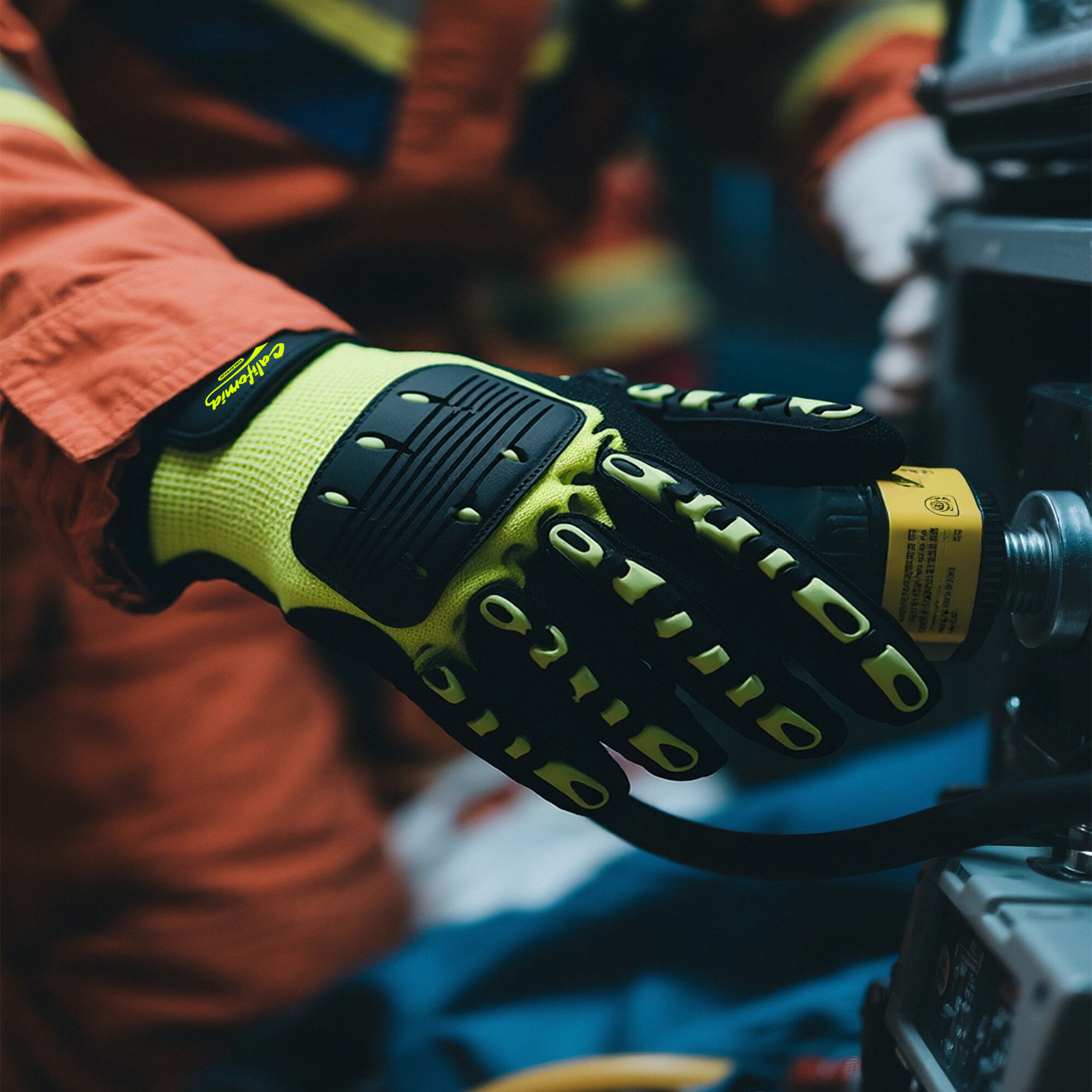 Heavy Duty Safety Work Gloves With Wrist Lock & Palm Guard - Image 8