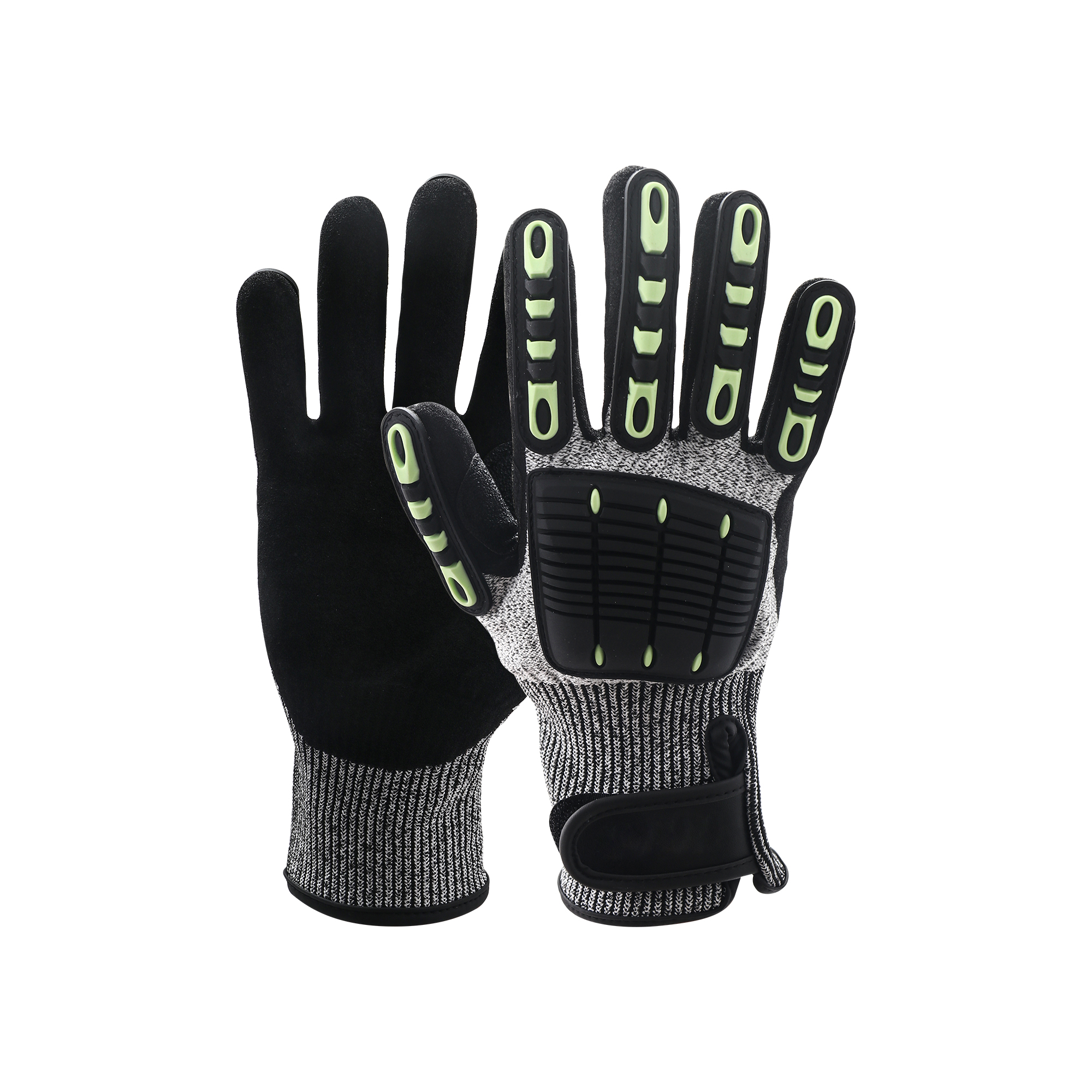 Heavy Duty Safety Work Gloves With Wrist Lock & Palm Guard - Image 2