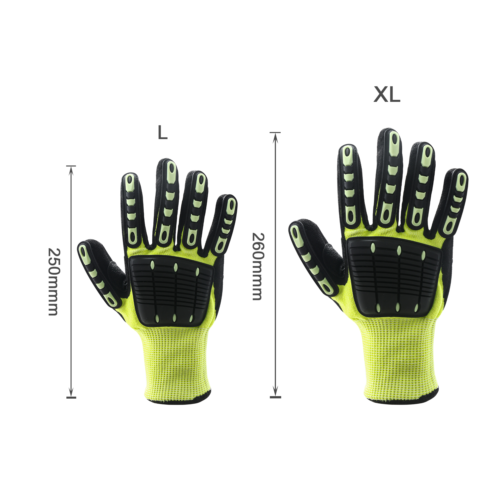 Heavy Duty Safety Work Gloves With Reinforced Thumb Web - Image 4