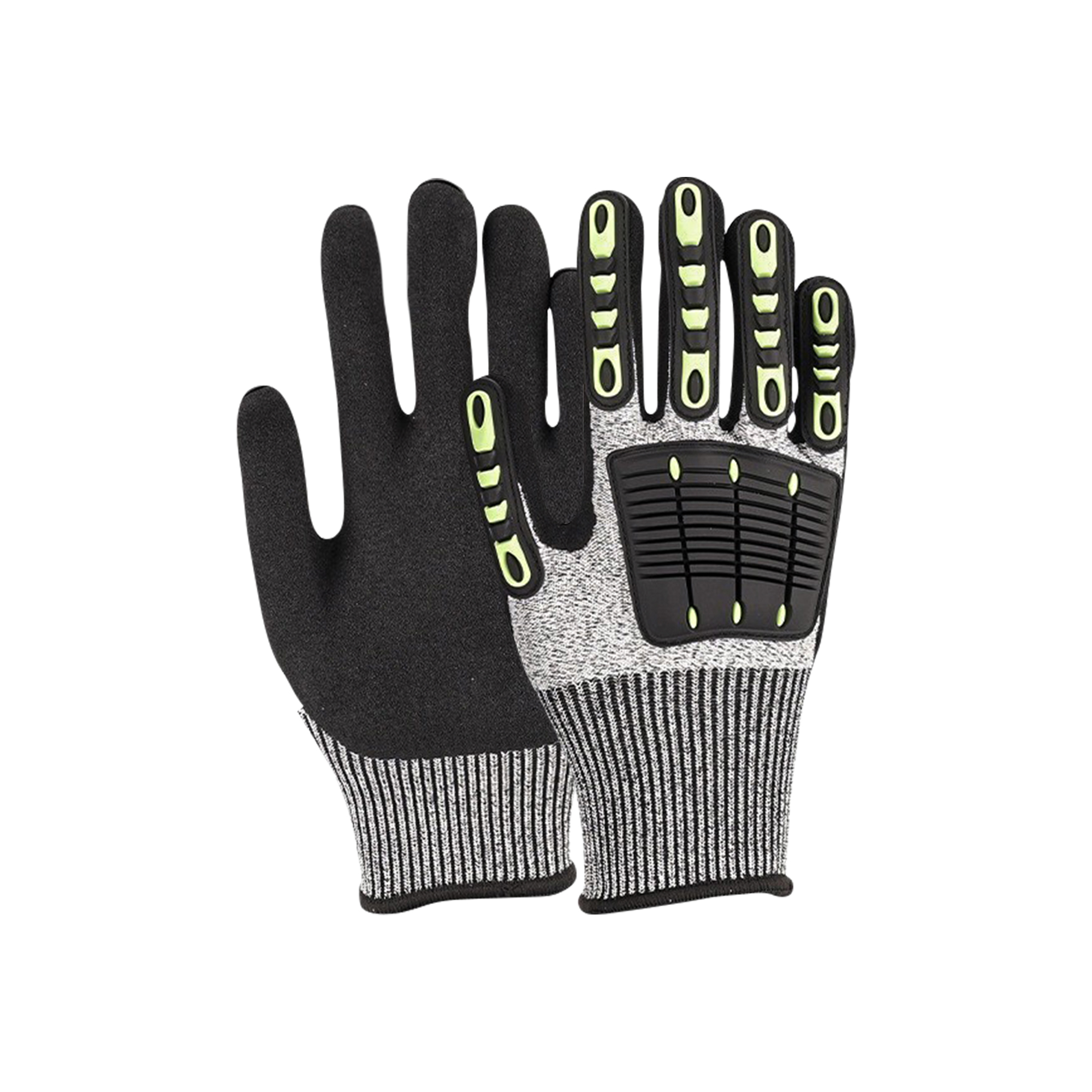 Heavy Duty Safety Work Gloves With Reinforced Thumb Web - Image 3
