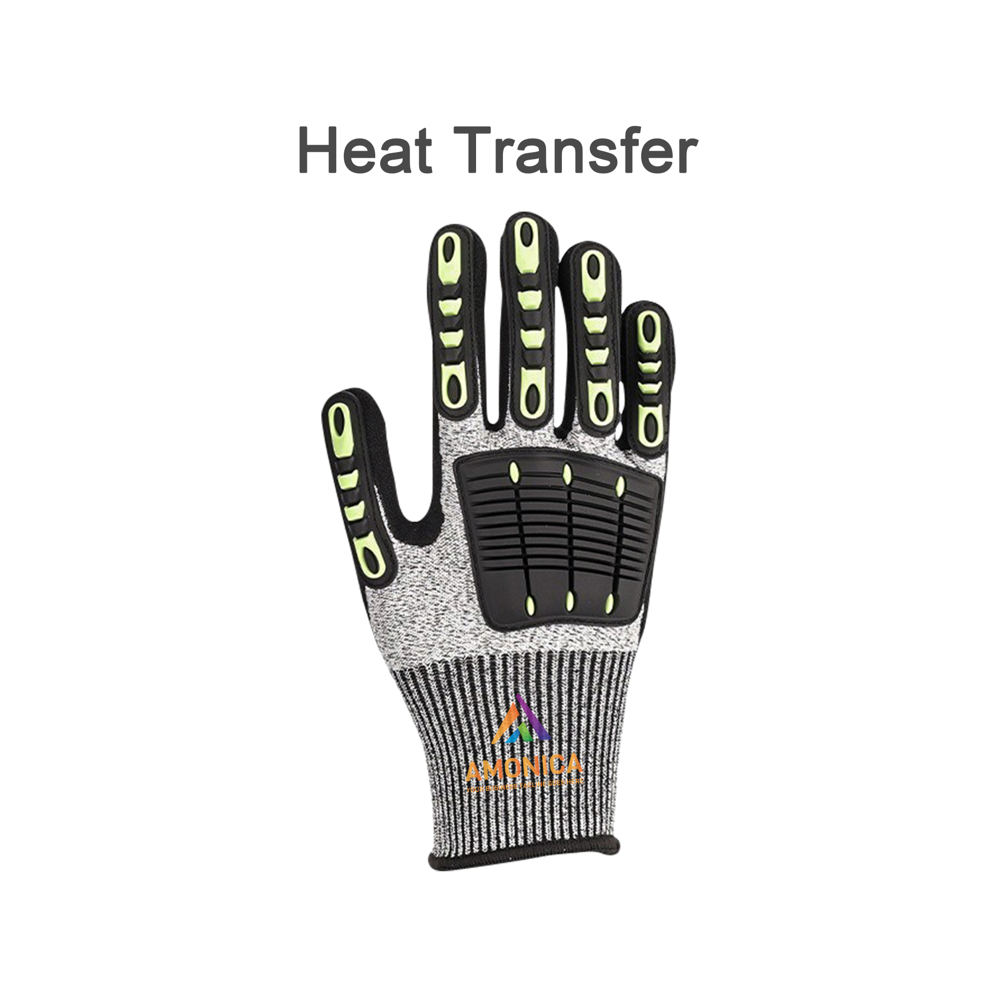 Heavy Duty Safety Work Gloves With Reinforced Thumb Web - Image 5
