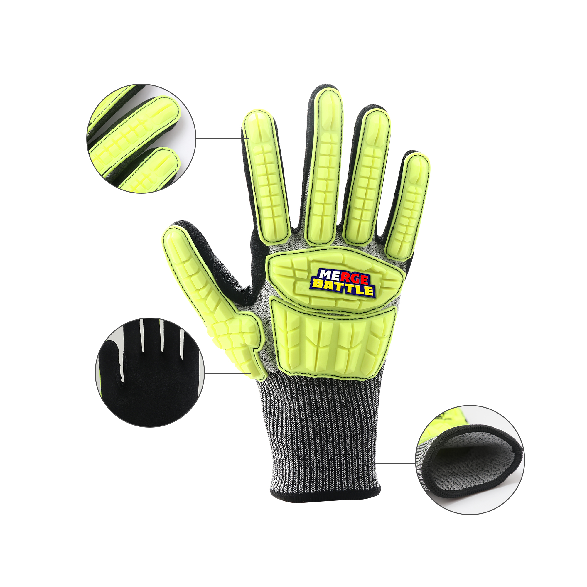 Heavy Duty Safety Work Gloves - Image 4