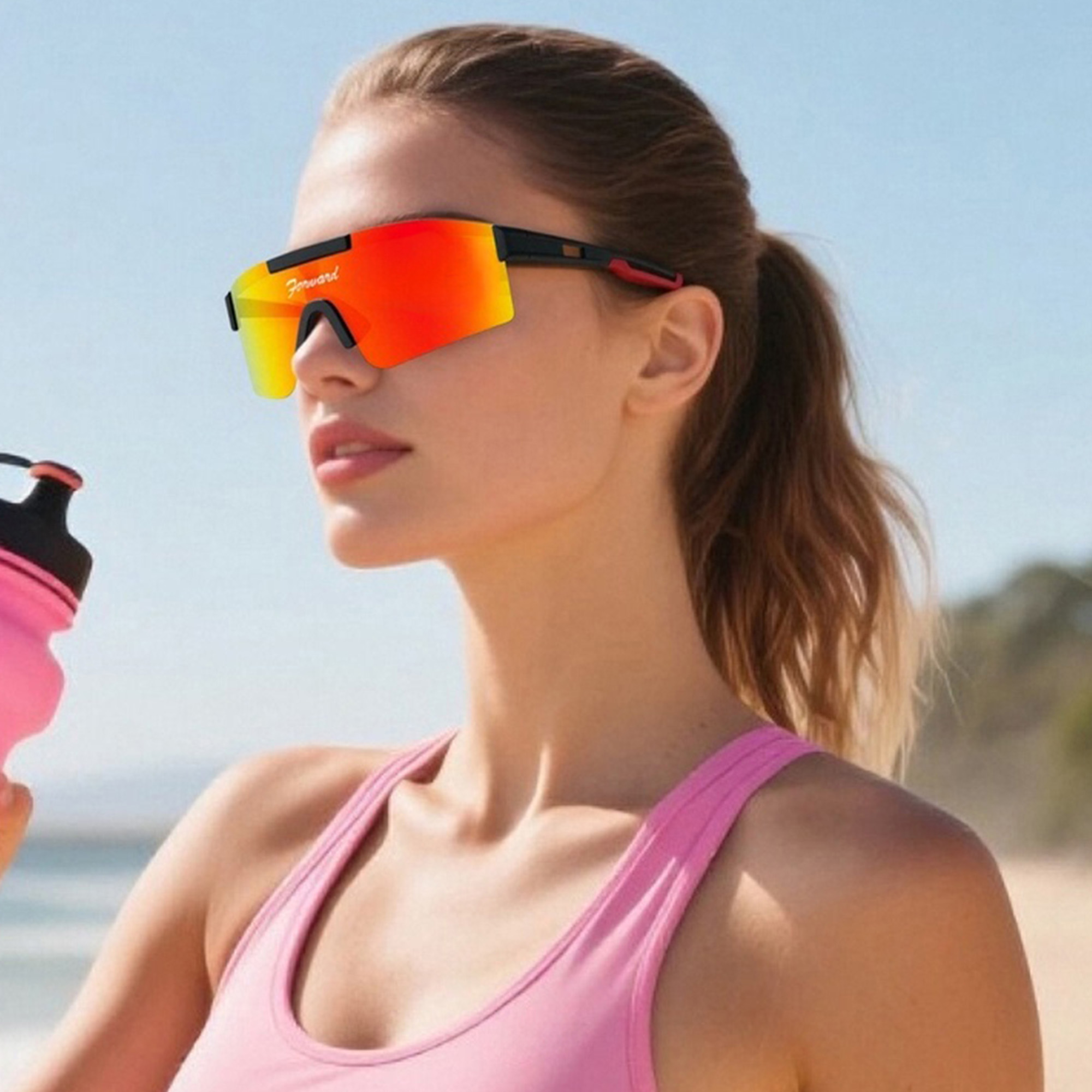 Frameless Sports Sunglasses - Image 12